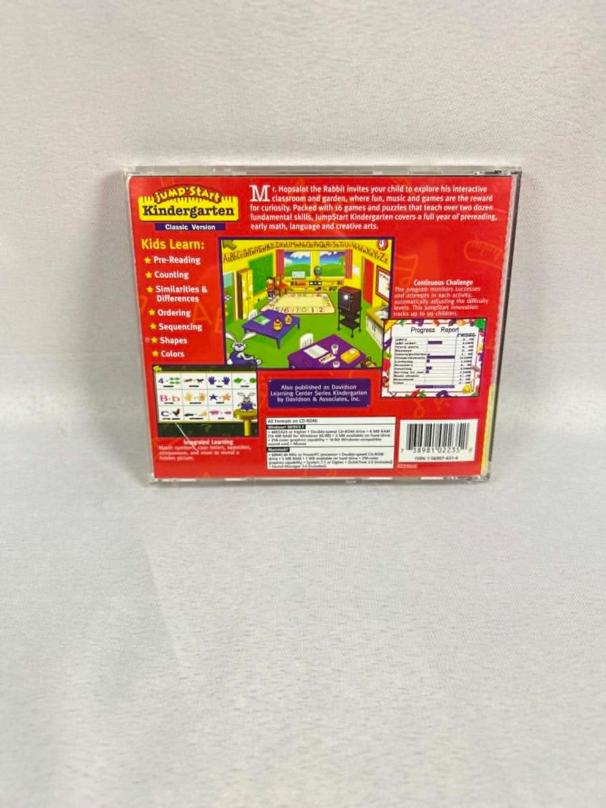 JumpStart Kindergarten v1.2 PC , 1995 Video Game Disk ABC Classic Version
