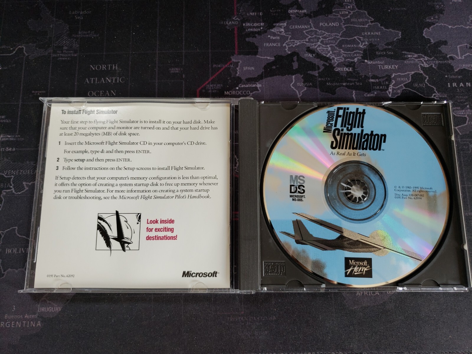 Microsoft Flight Simulator 5.1-MS-DOS PC CD-ROM-Microsoft Home