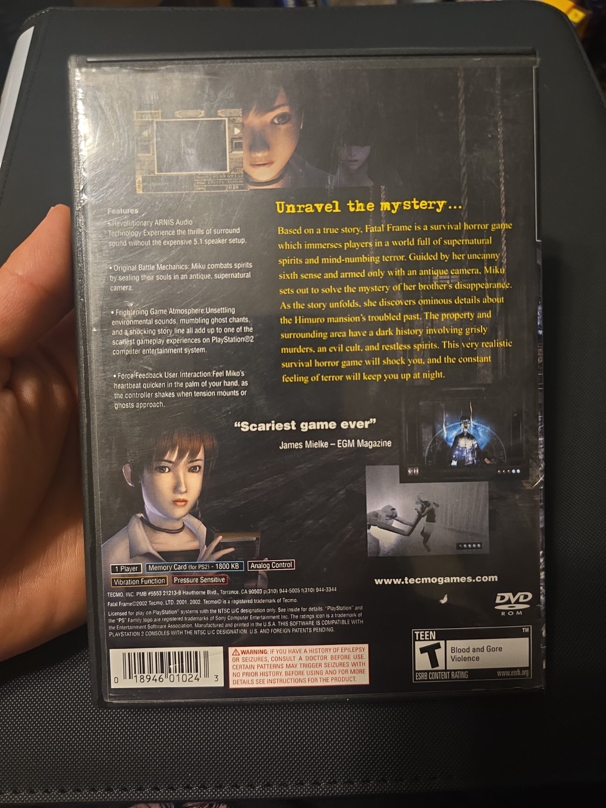 Fatal Frame (PS2) Complete w/ Manual