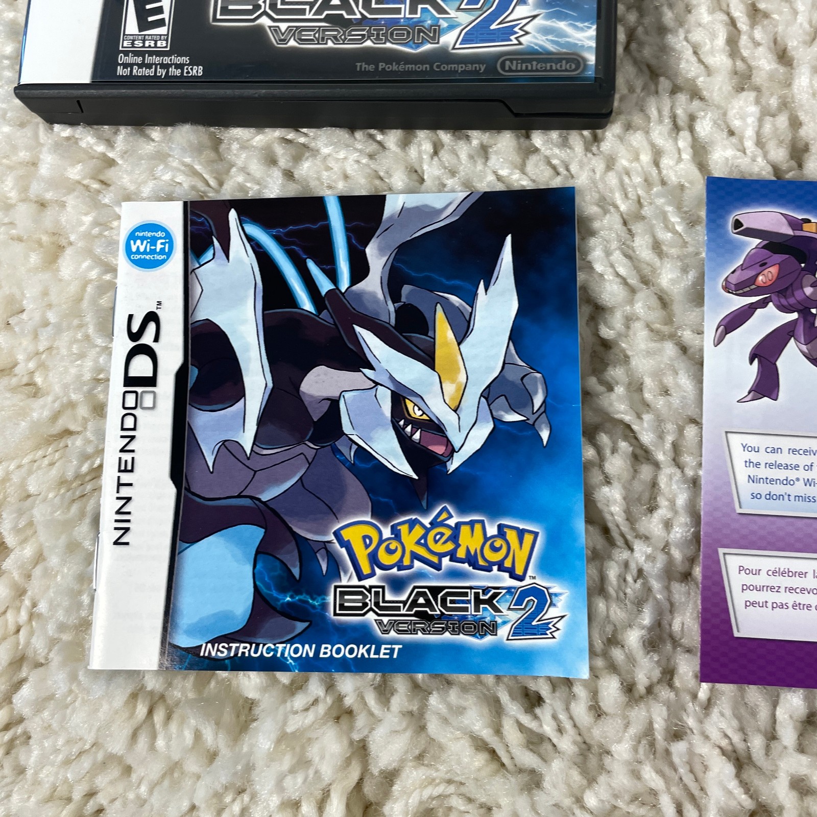 Pokémon Black Version 2 (Nintendo DS, 2012) Authentic Complete in Box CIB Tested