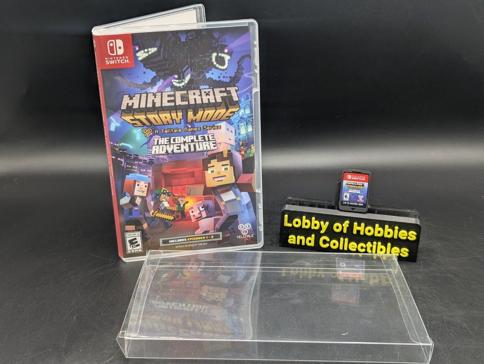 Minecraft Story Mode Complete Adventure (Nintendo Switch) Mint W/ Collector Case