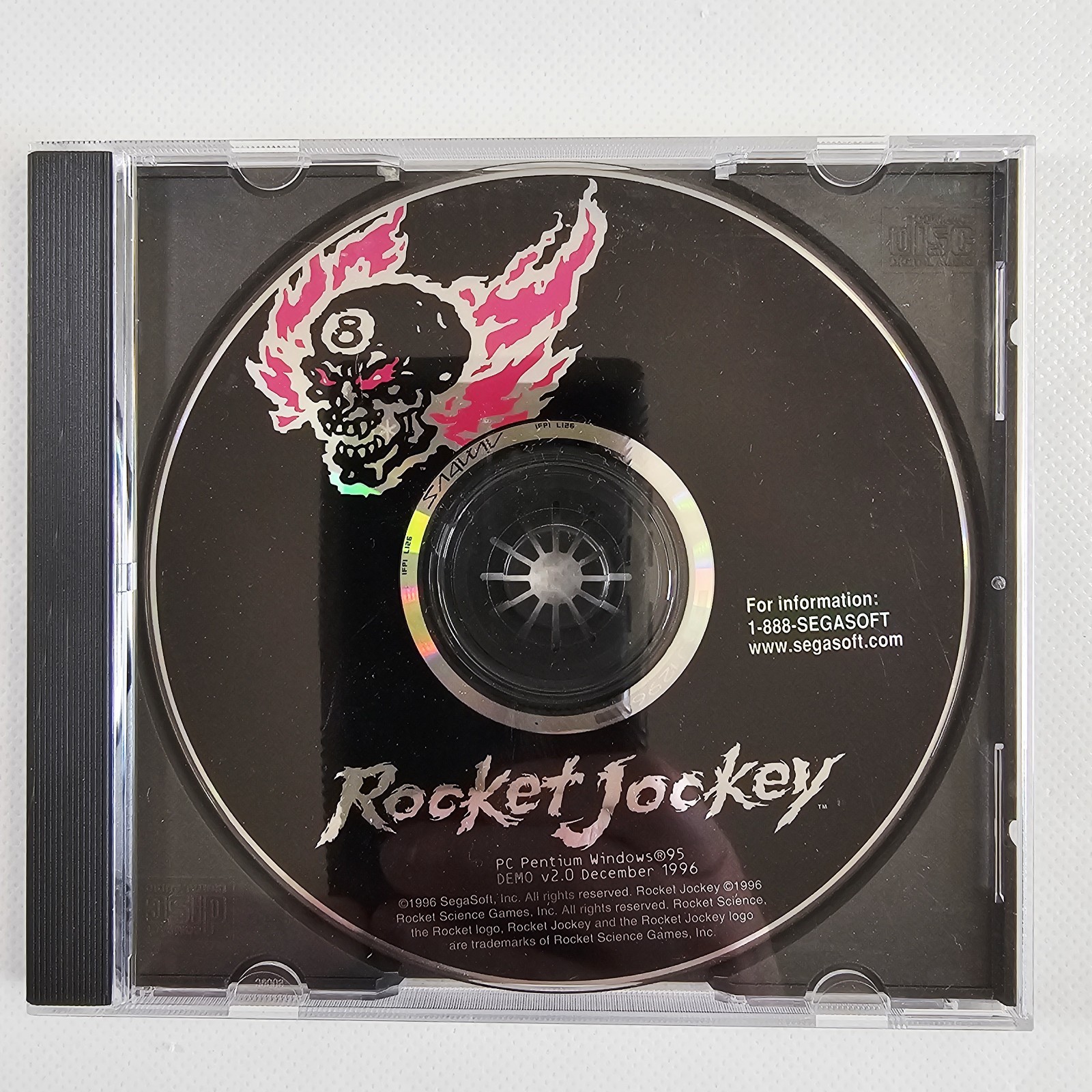 Rocket Jockey (PC, 1996) Segasoft Disc Only Vtg