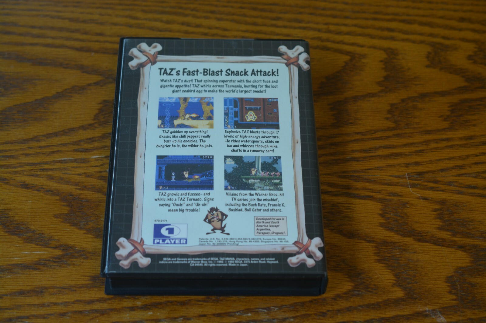Sega Genesis Taz-Mania complete in case