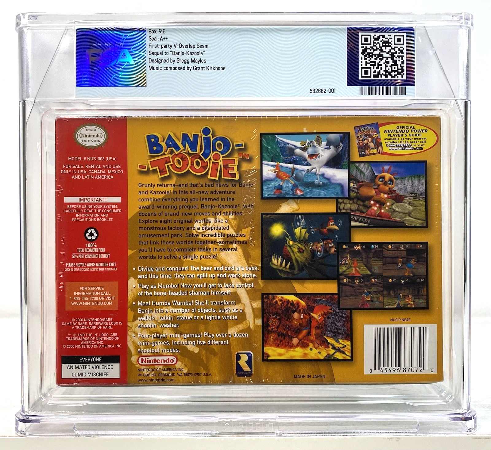 Banjo-Tooie Nintendo 64 N64 Brand New 2001 Factory Sealed PSA Graded 9.6 A++