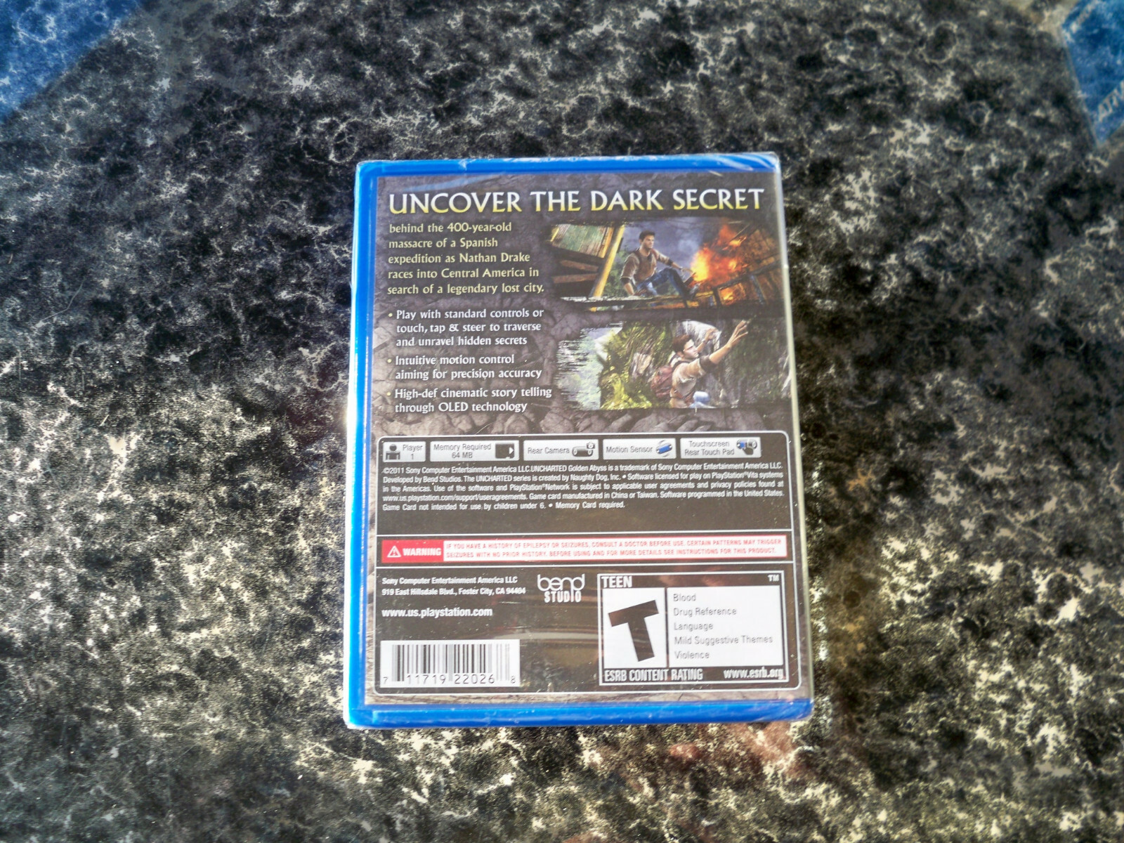 Uncharted: Golden Abyss (PlayStation Vita, 2012) Brand New Sealed – US Seller
