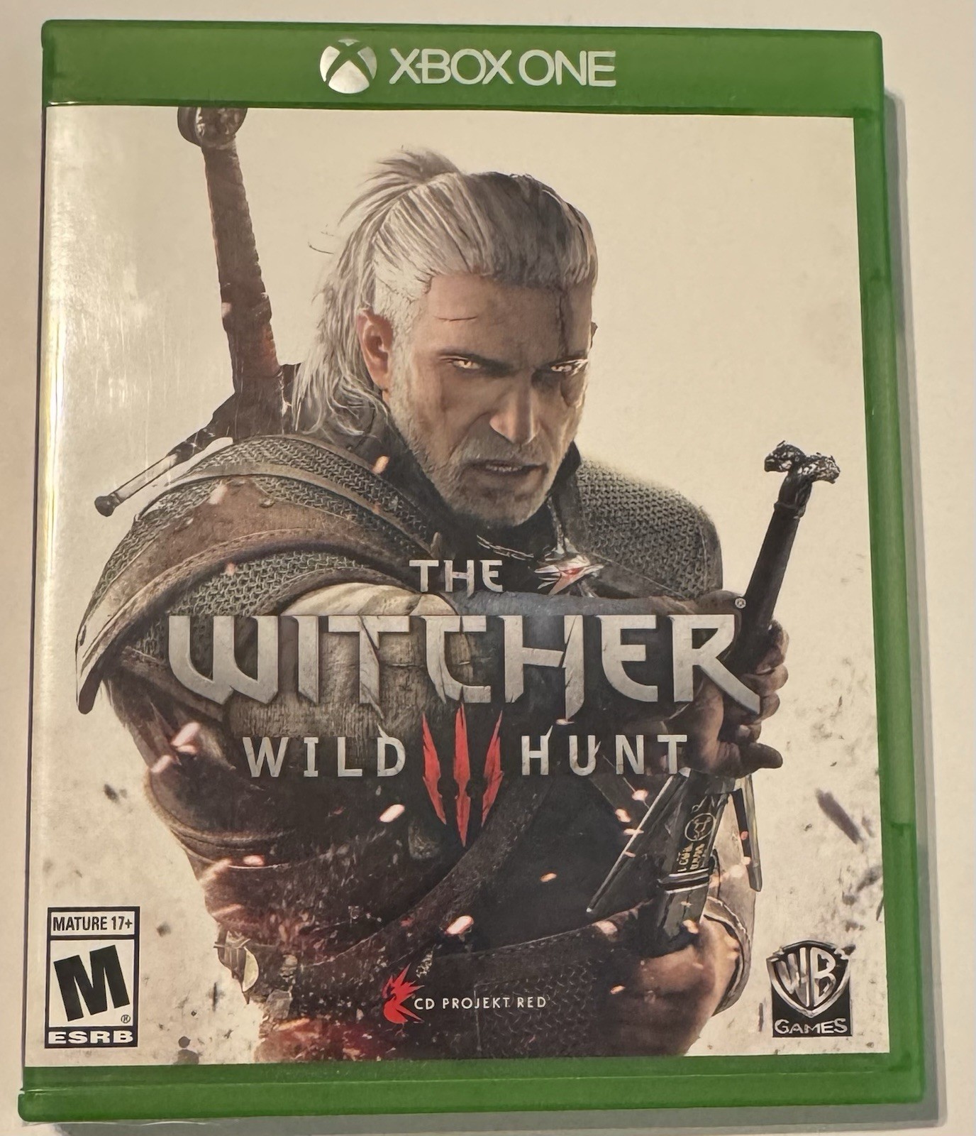 Xbox One Video Game, The Witcher 3, 2015 CD Projekt Red, VG Cond