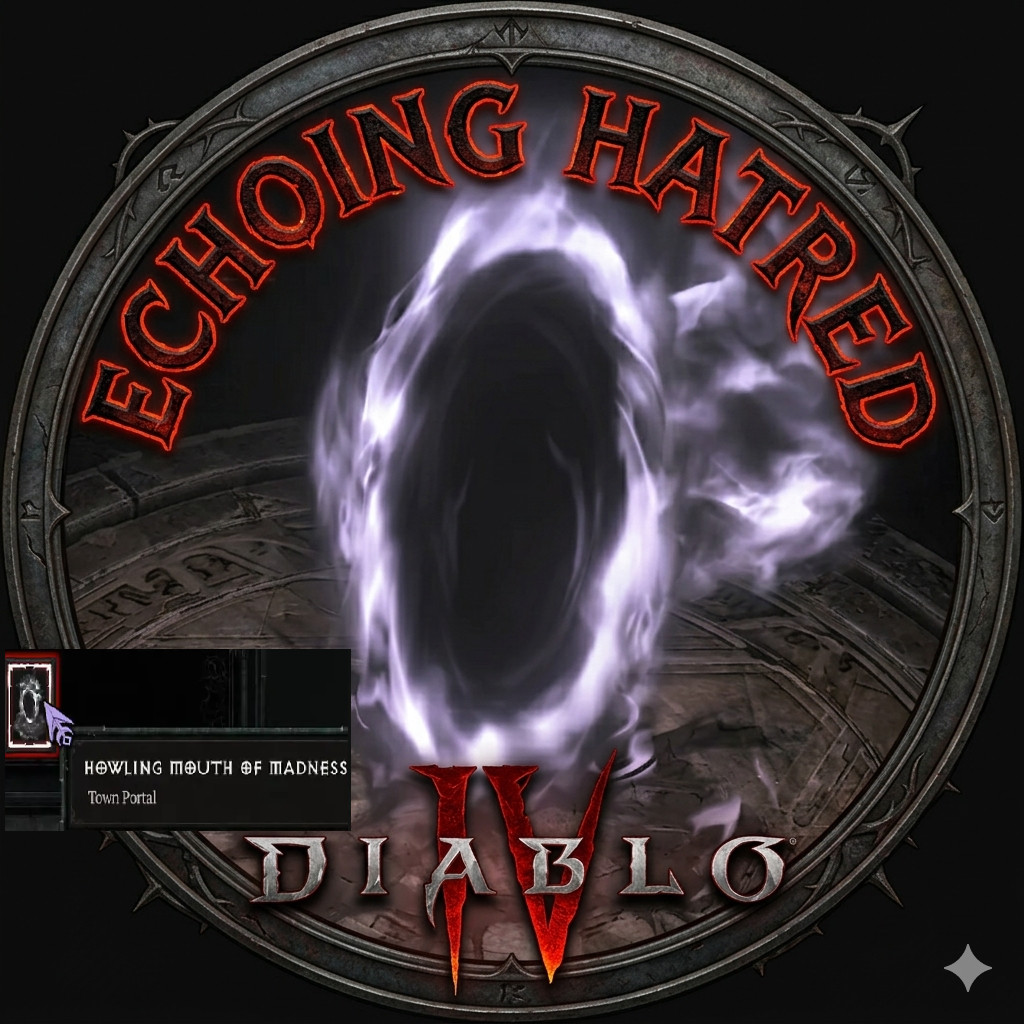 DIABLO 4🎃SEASON 13🔥CARRY ECHOING HATREAD✨UNLOCK SECRET PORAL✨ x1 RUNS