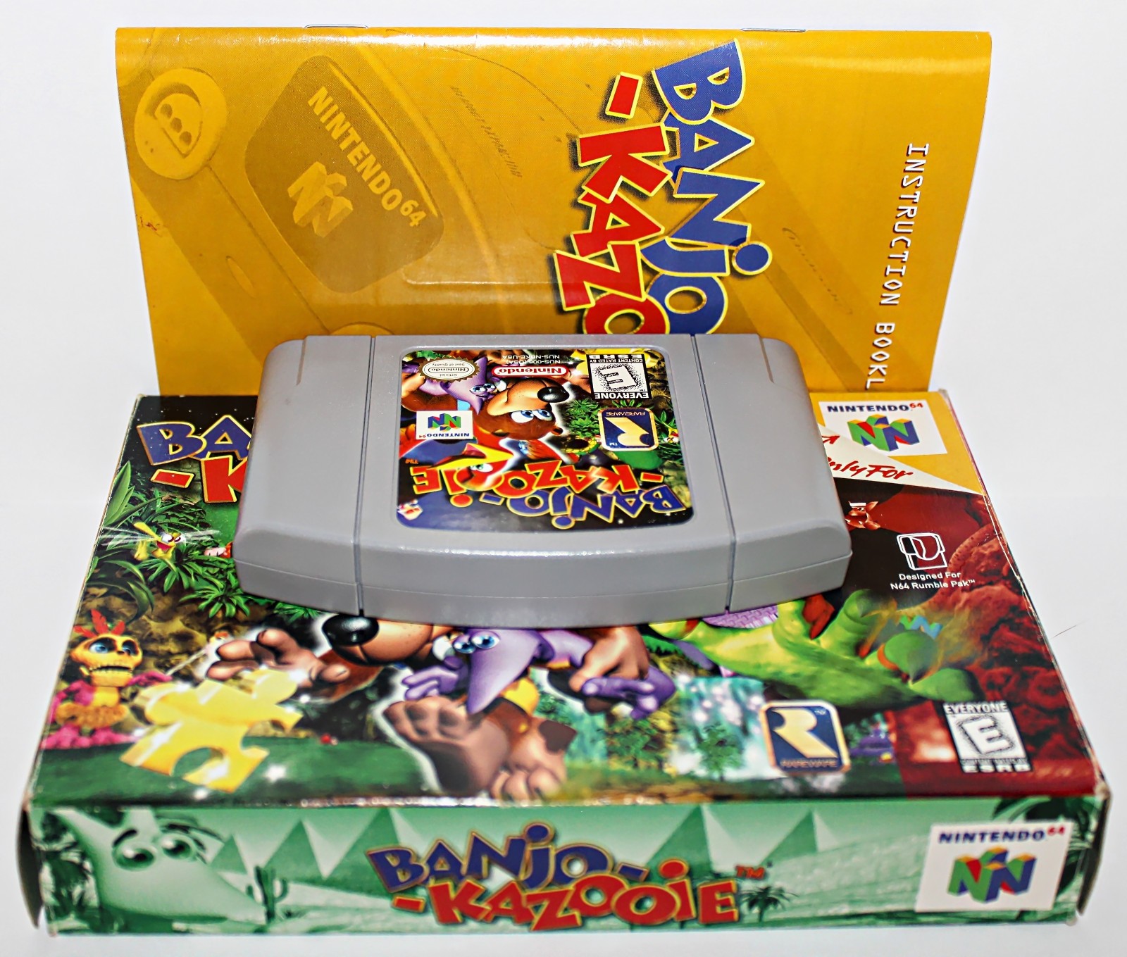 Banjo-Kazooie Nintendo 64 1998 Tested, Working In Box With Manual, See Condition
