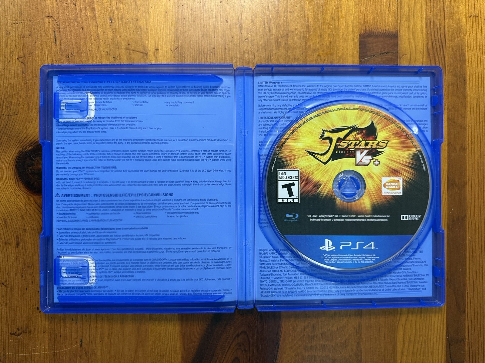 J-Stars Victory Vs+ (Sony PlayStation 4, 2015) CIB