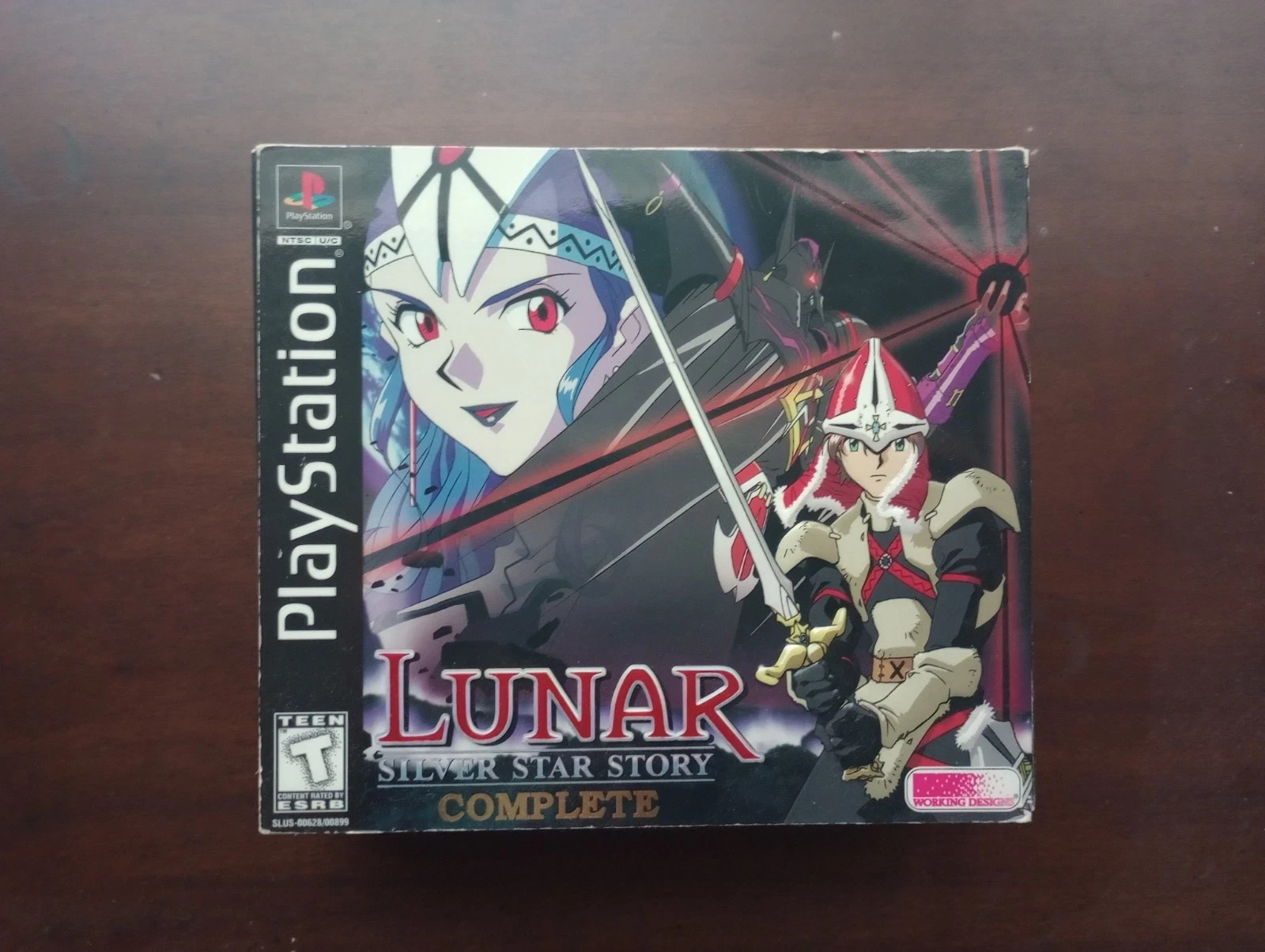 Lunar: Silver Star Story Complete (Sony PlayStation 1) CIB with cloth map