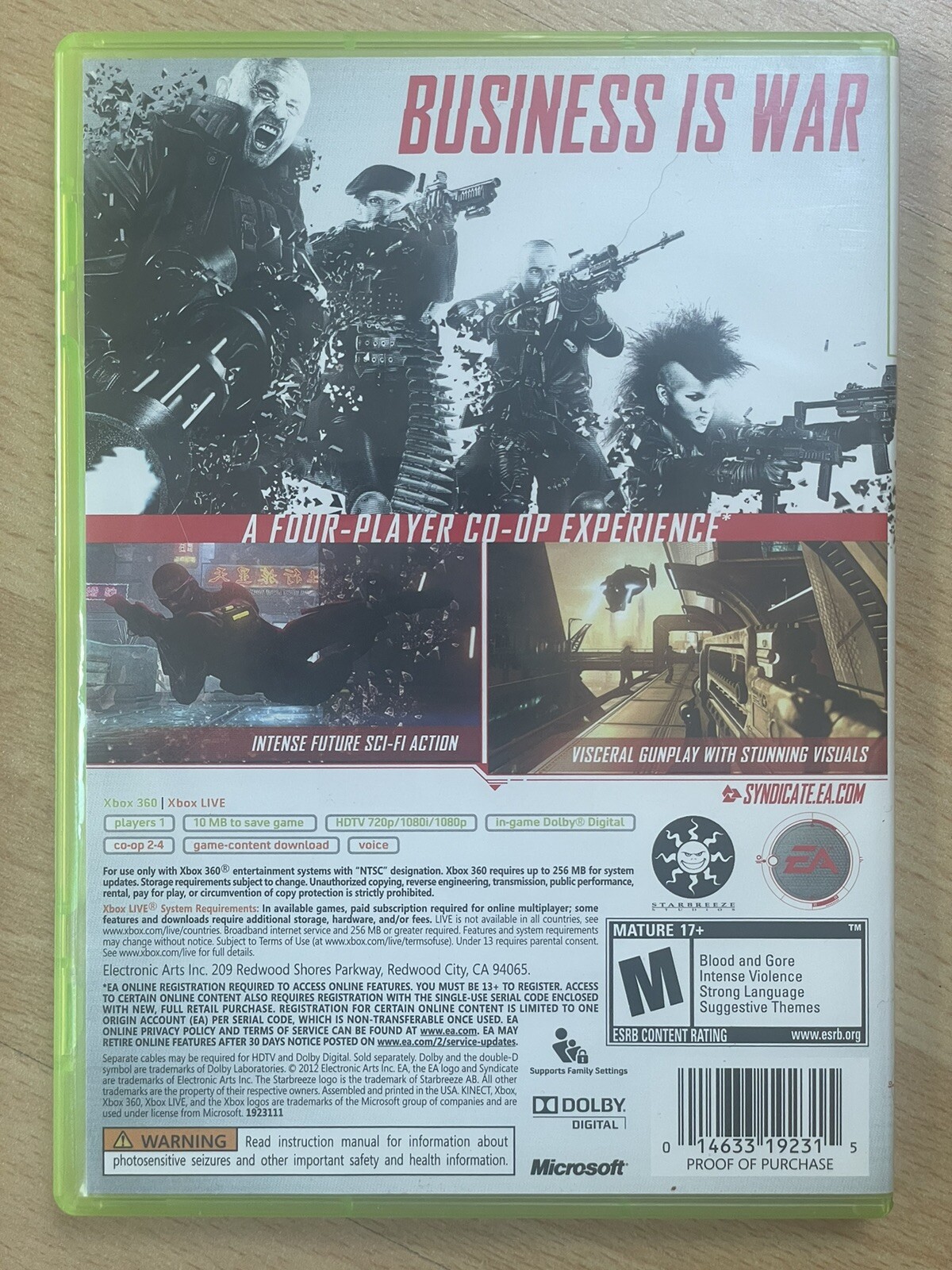 Syndicate (Microsoft Xbox 360, 2012) – CIB!!