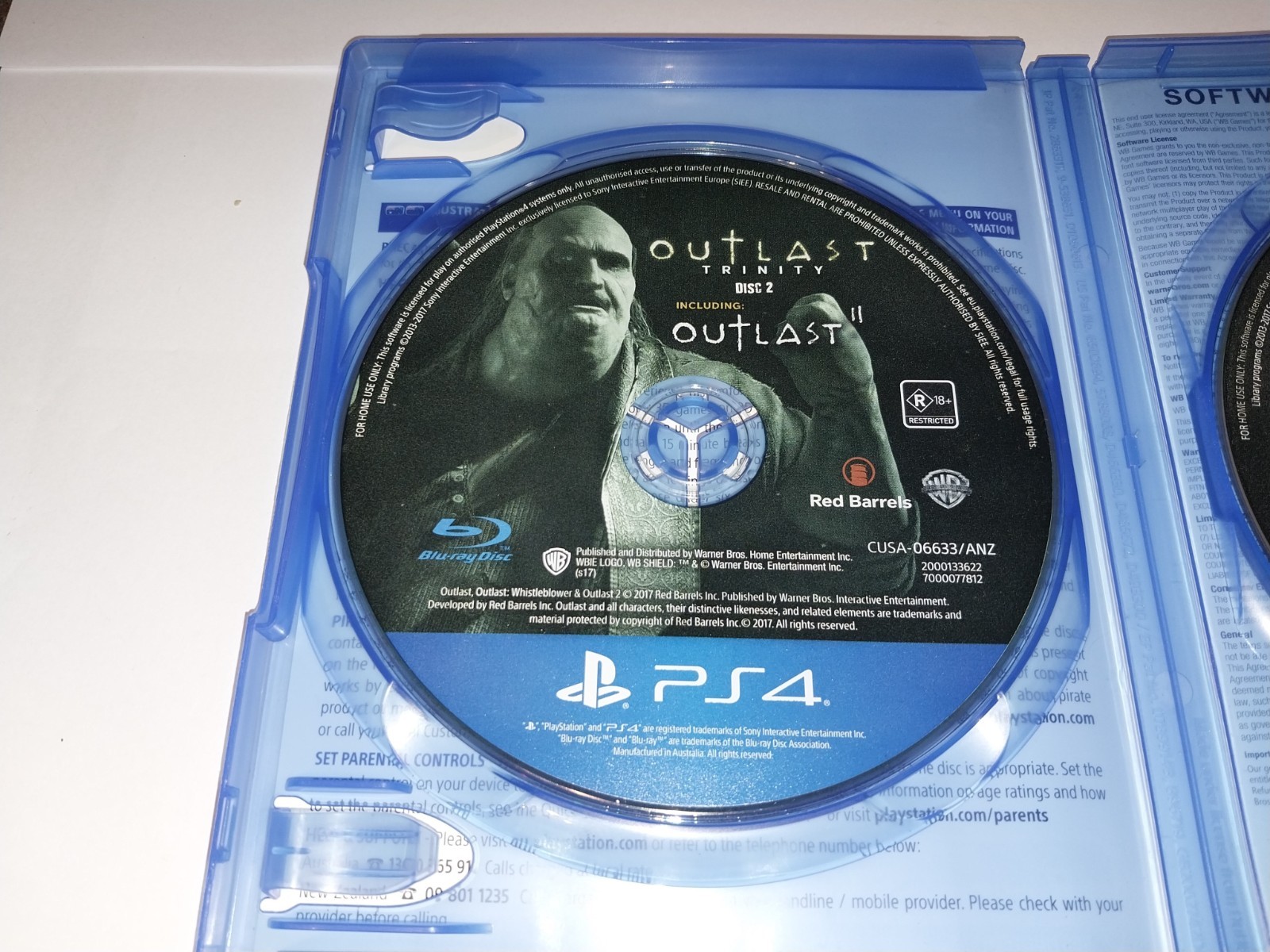OUTLAST TRINITY (2 DISC) (SONY PS4 GAME , R18+)