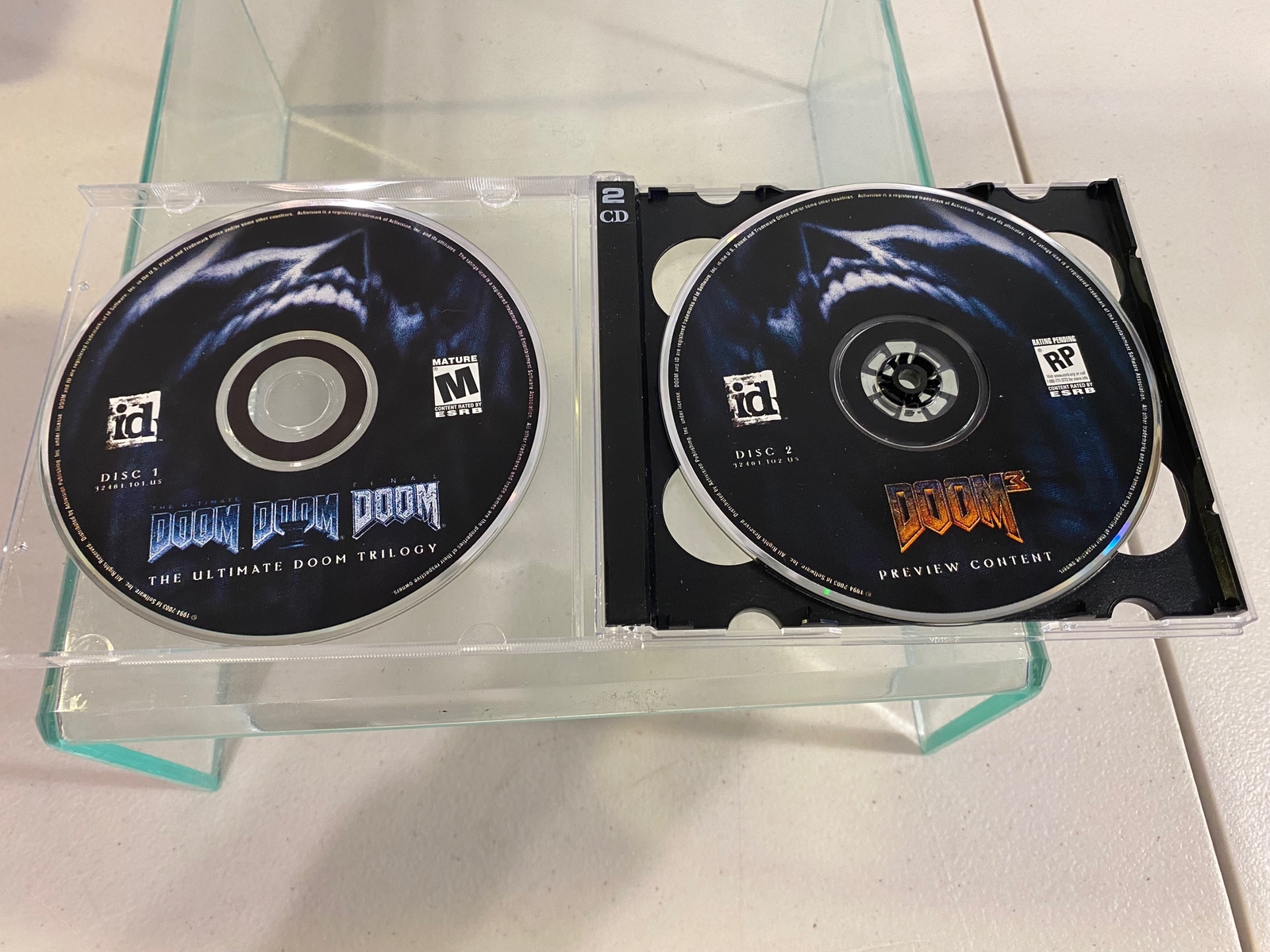 Doom Doom Doom The Ultimate Doom Trilogy on 2 CD Rom Disc’s 1994-2003