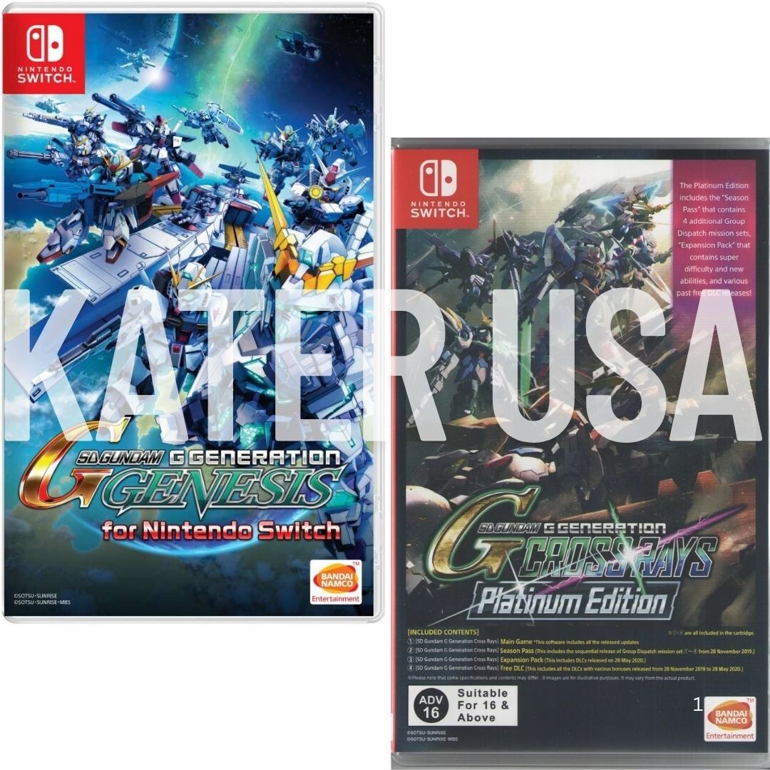 SD Gundam G Generation Genesis + Crossrays Switch Brand New Game Bundle
