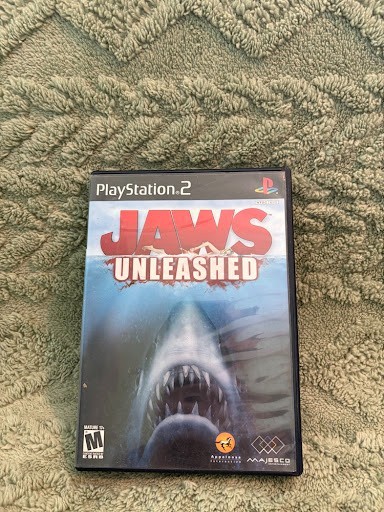 Jaws Unleashed PlayStation 2 PS2 Complete CIB Game Disc Manual Tested
