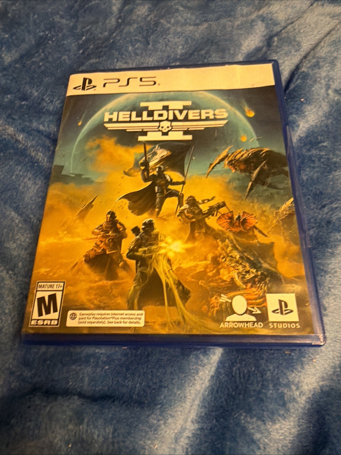 Helldivers 2 – Sony PlayStation 5 Open Case. Unused Rated M