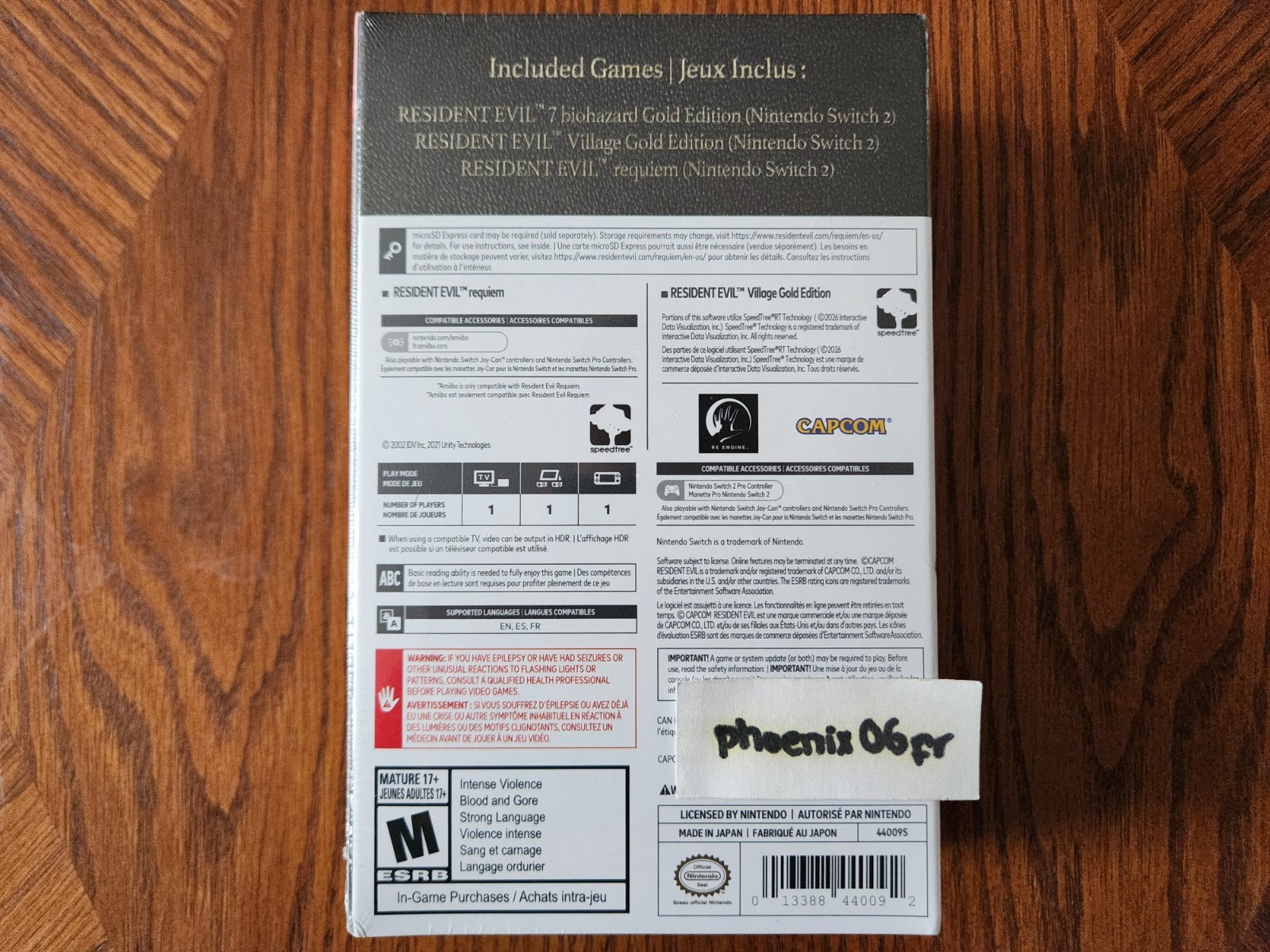 Brand New! Resident Evil Generation Pack (Nintendo Switch 2 NS2) Factory Sealed!
