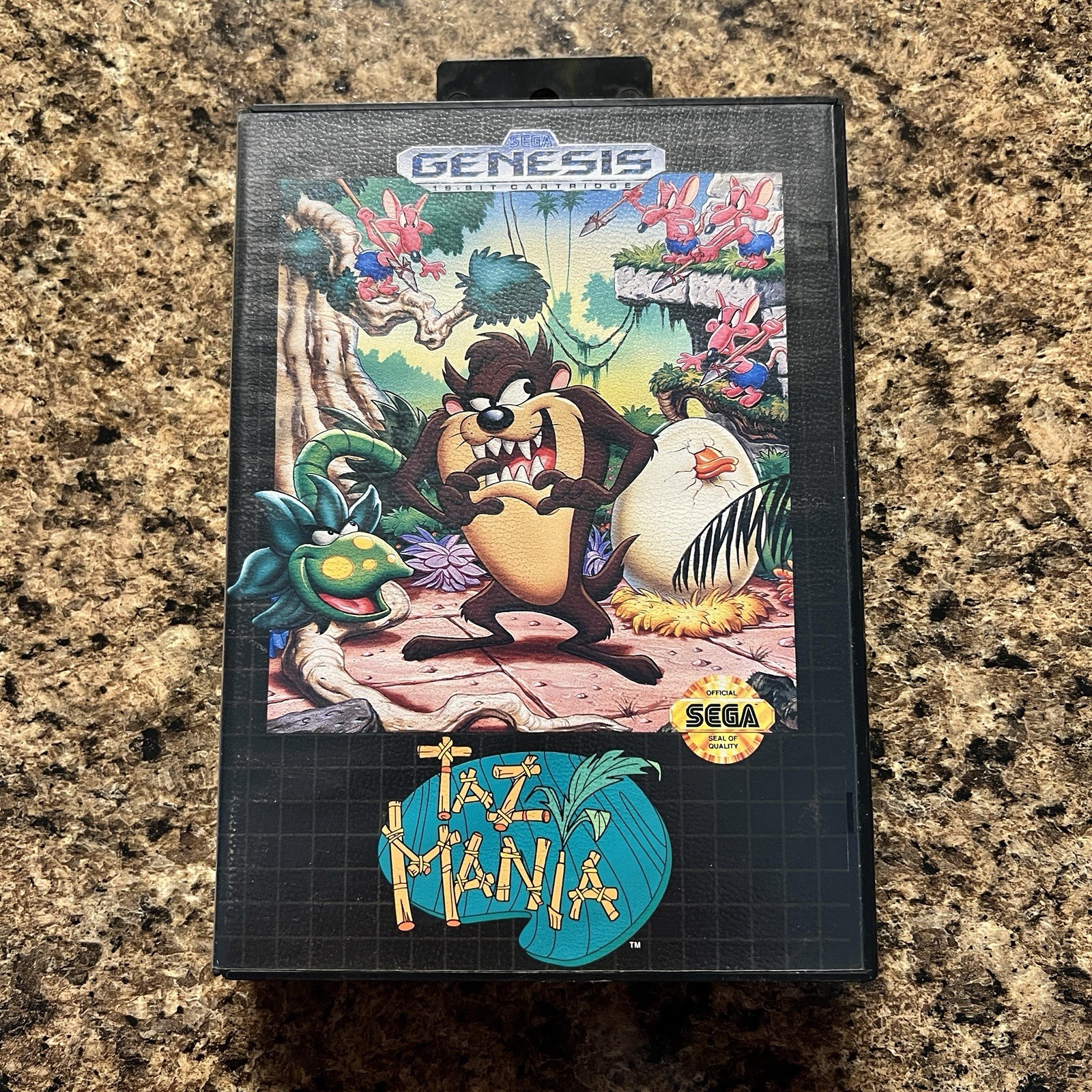 Taz-Mania (Sega Genesis 1992) Complete CIB Manual Inserts Tazmania CLEAN