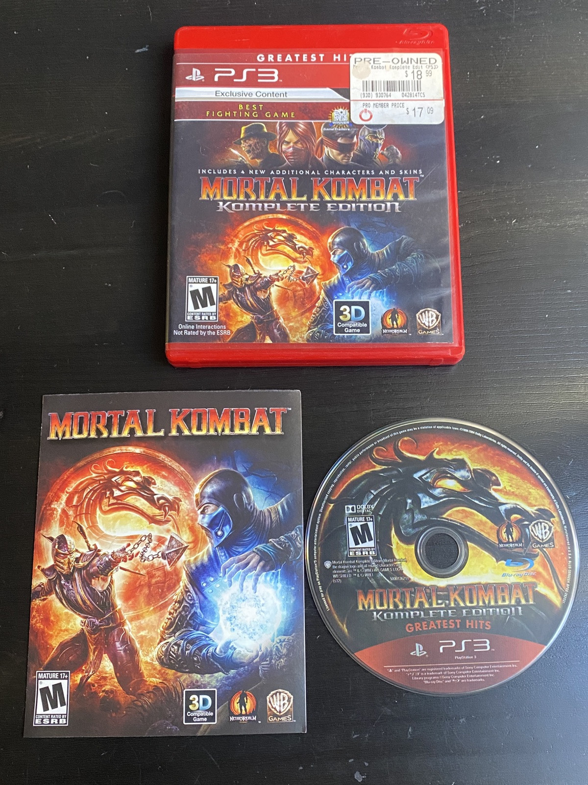 Mortal Kombat Komplete Edition (Sony PlayStation 3 PS3, 2012)
