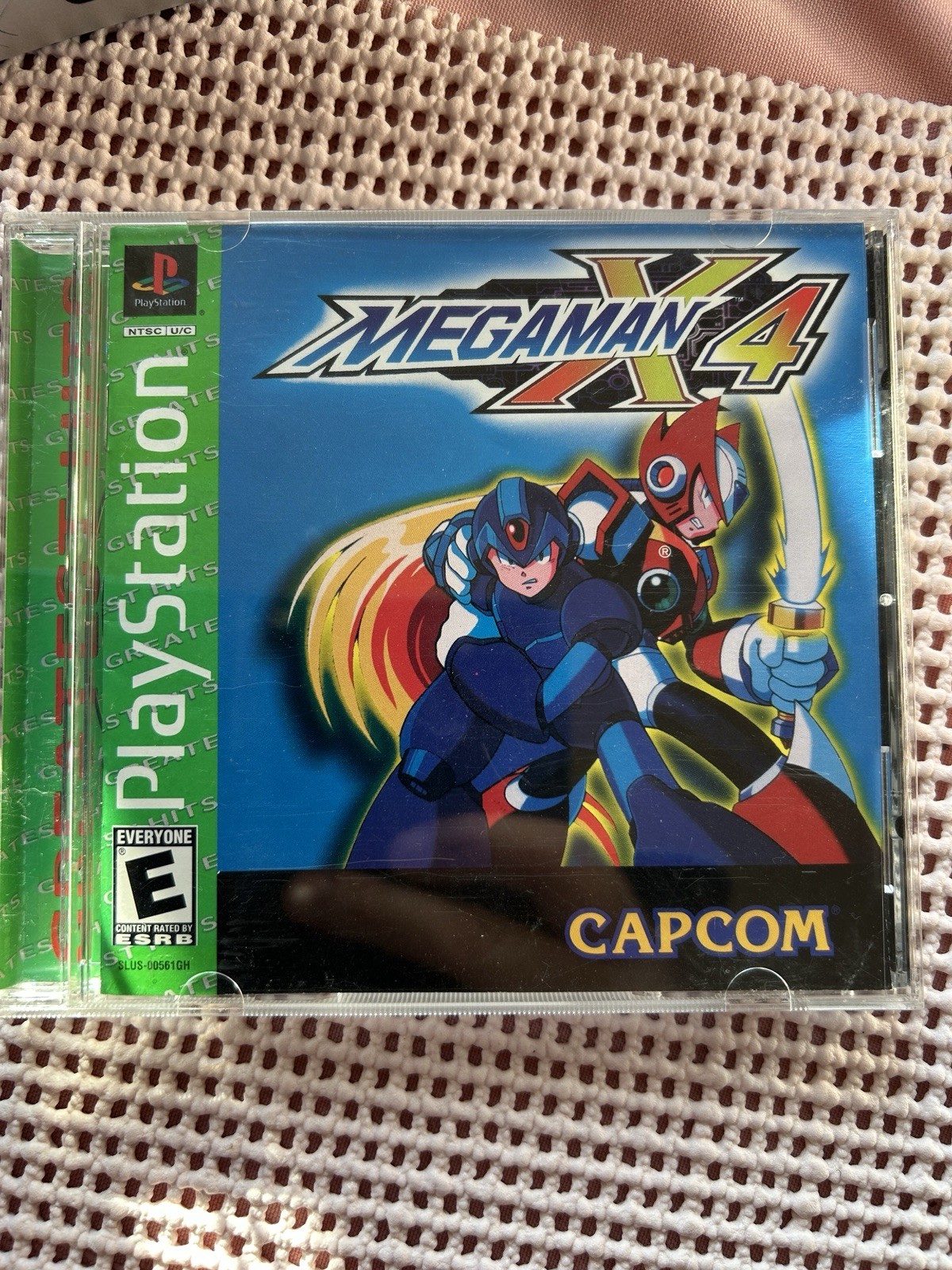 Mega Man X4 Greatest Hits (Sony PlayStation 1, PS1, 1997) Complete CIB Tested!