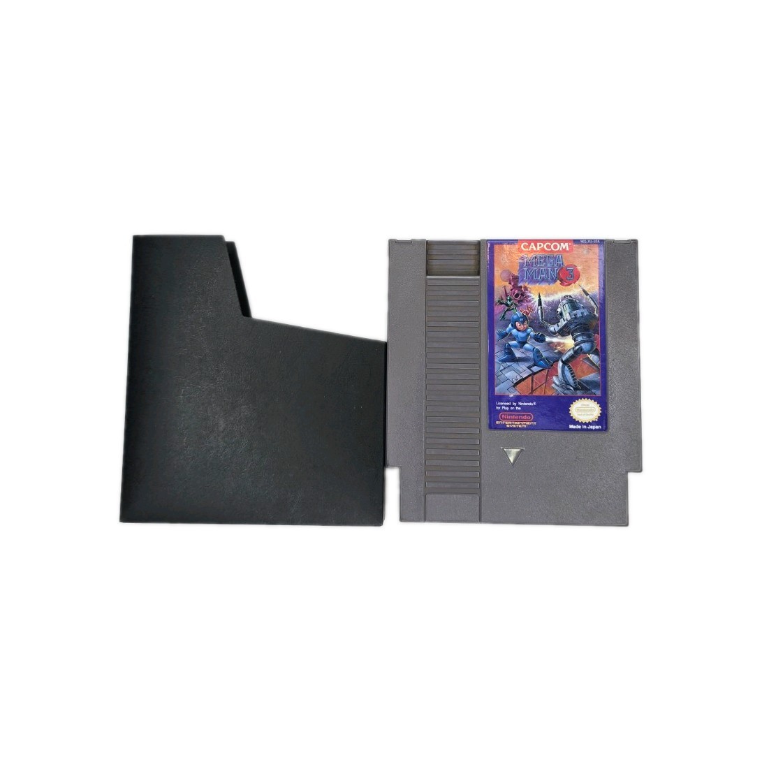 NES Mega Man 3 Game Cartridge with Dust Sleeve, Tested & Working