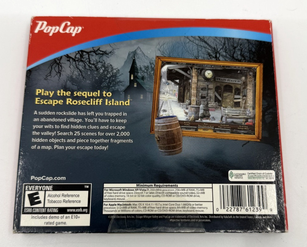 Sealed Escape the Emerald Star Windows Mac PC Hidden Objects Puzzle CD ML418