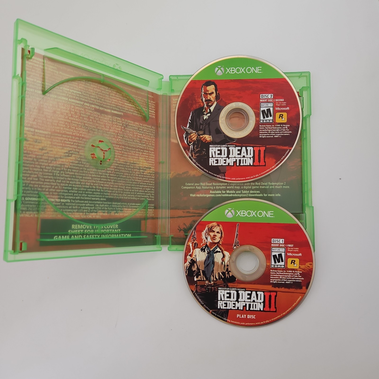 Red Dead Redemption 2 (Microsoft Xbox Series X, 2018) Double Disc Set