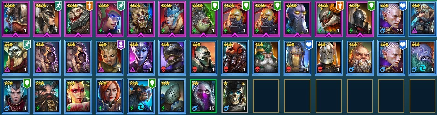 Raid Shadow Legends | Starter Mythical – Siegfrund : 95k energy / 26 Legendary