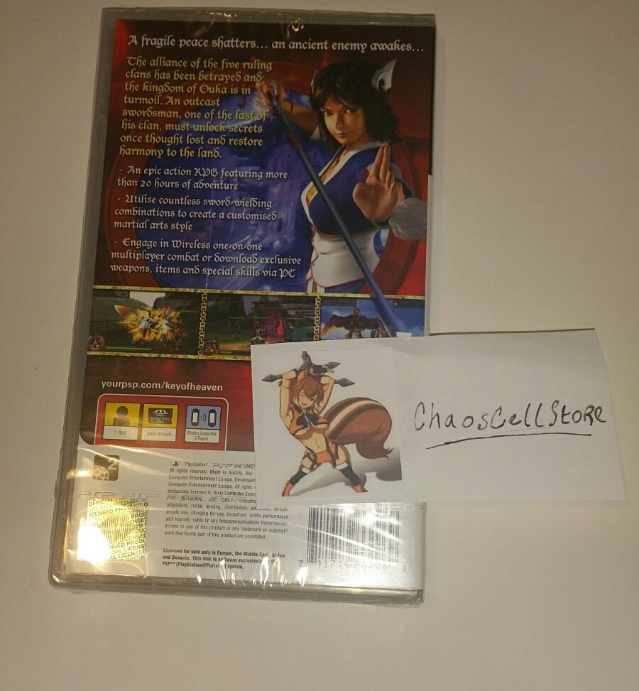 Key Of Heaven PSP Portable New Sealed UK PAL Sony PlayStation PS Very Old Rare