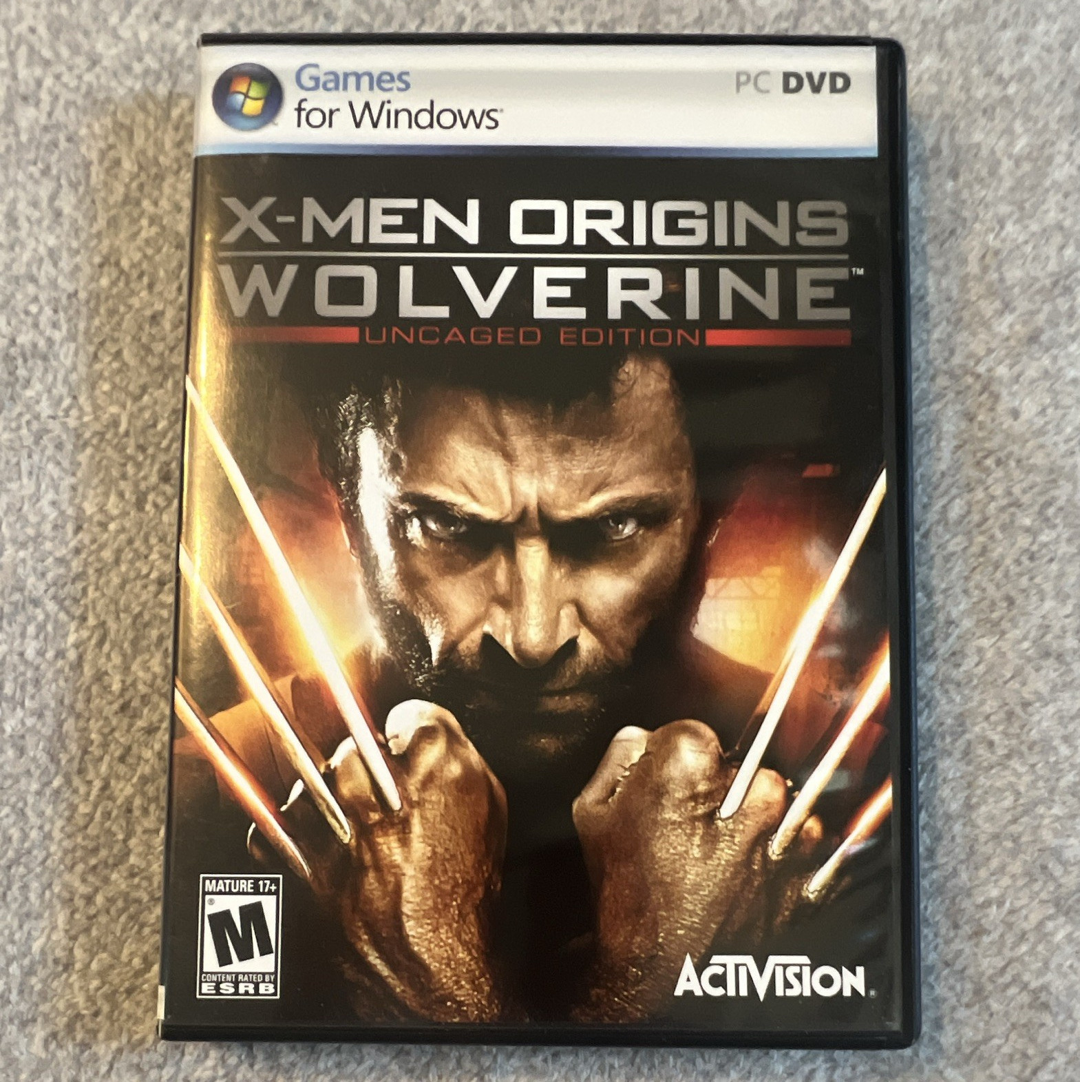 Activision X-Men Origins: Wolverine Uncaged Edition PC DVD-ROM M Manual