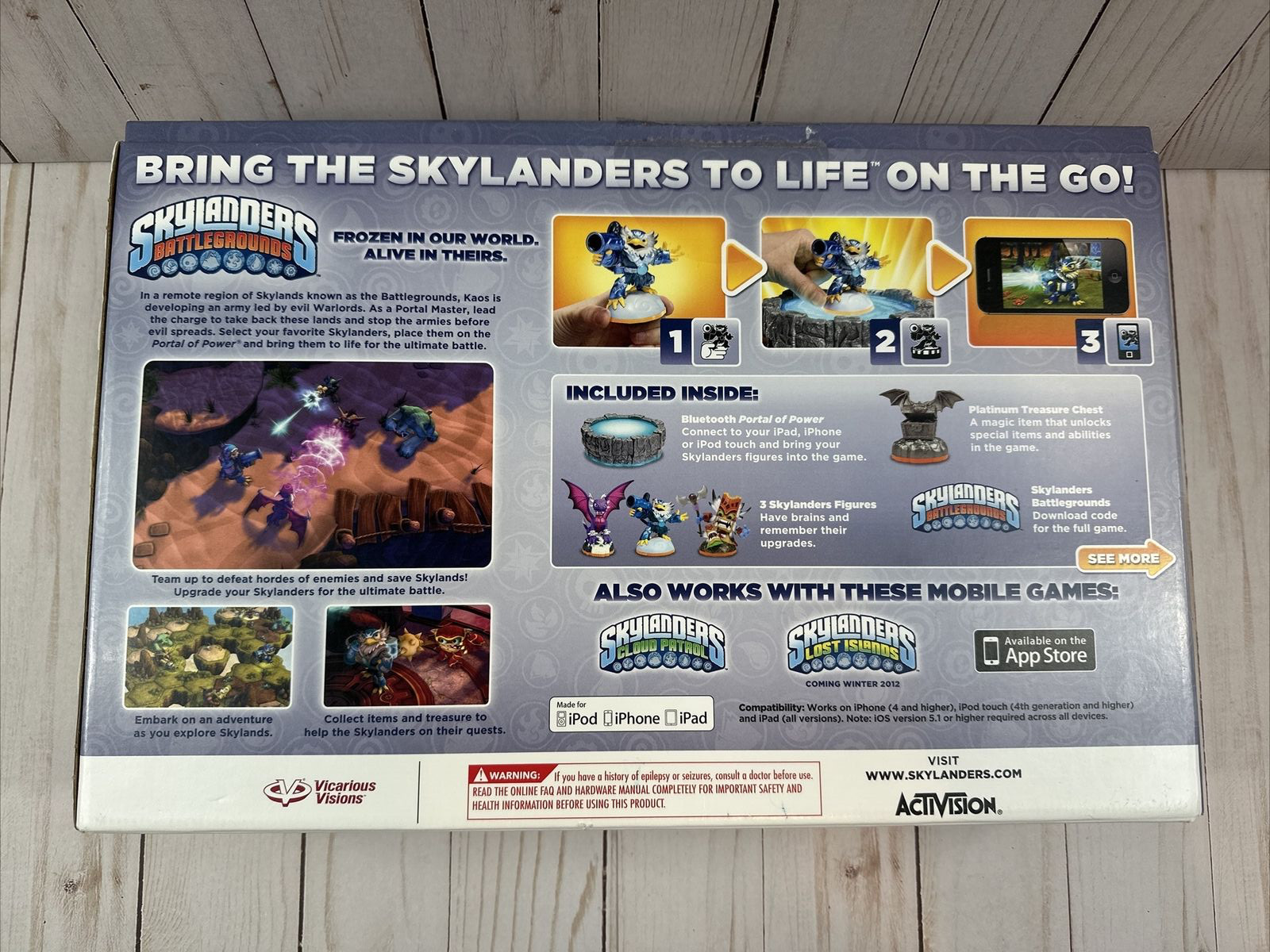 Skylanders Battlegrounds Mobile Starter Pack for iPod/iPad/iPhone Portal+Figures