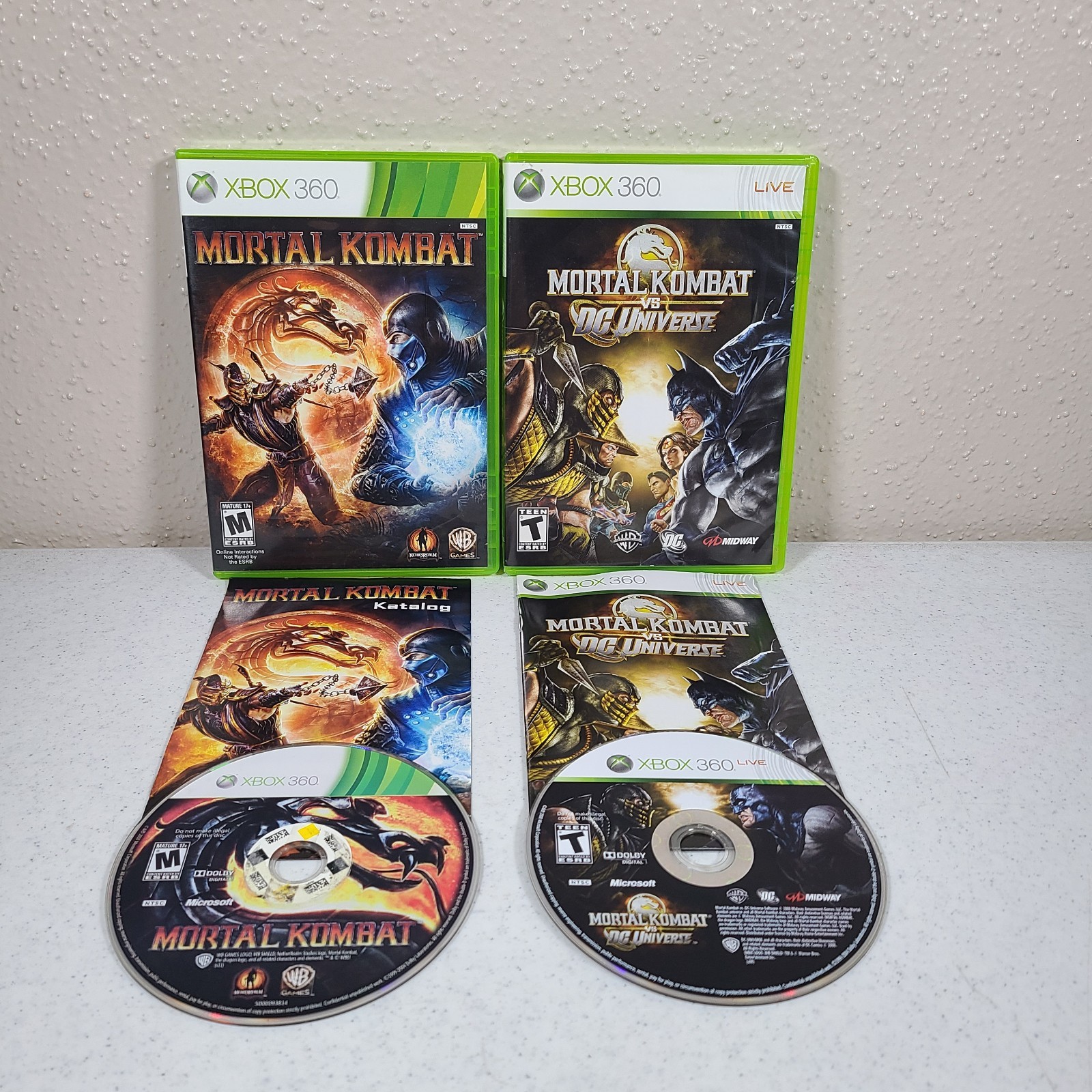 Mortal Kombat & Mortal Kombat Vs DC Universe (Xbox 360) Game Bundle Tested