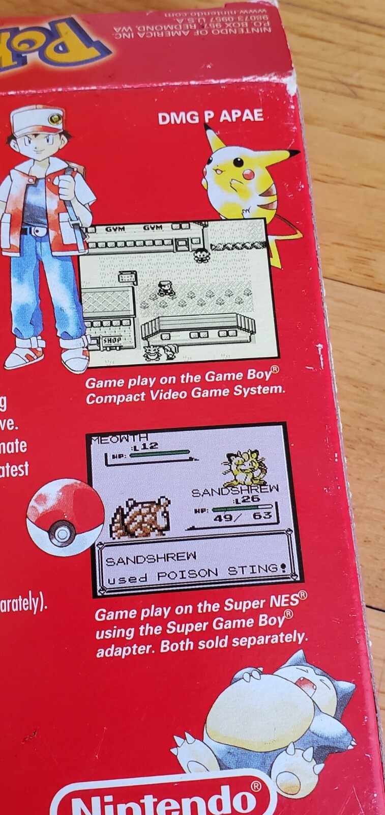 Pokemon Red Version Game Boy Complete Cart Box Manual CIB – Sandshrew 1st Print!