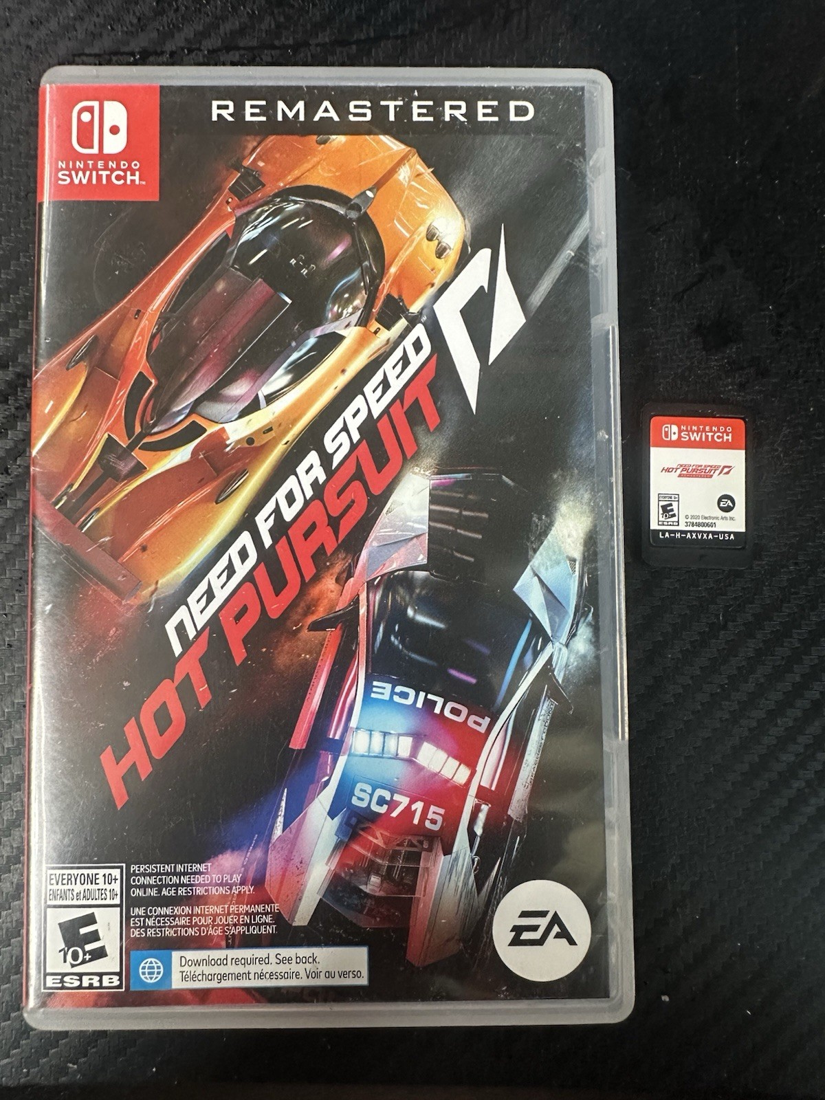 Electronic Arts Need for Speed Hot Pursuit Remastered Switch Case & Game