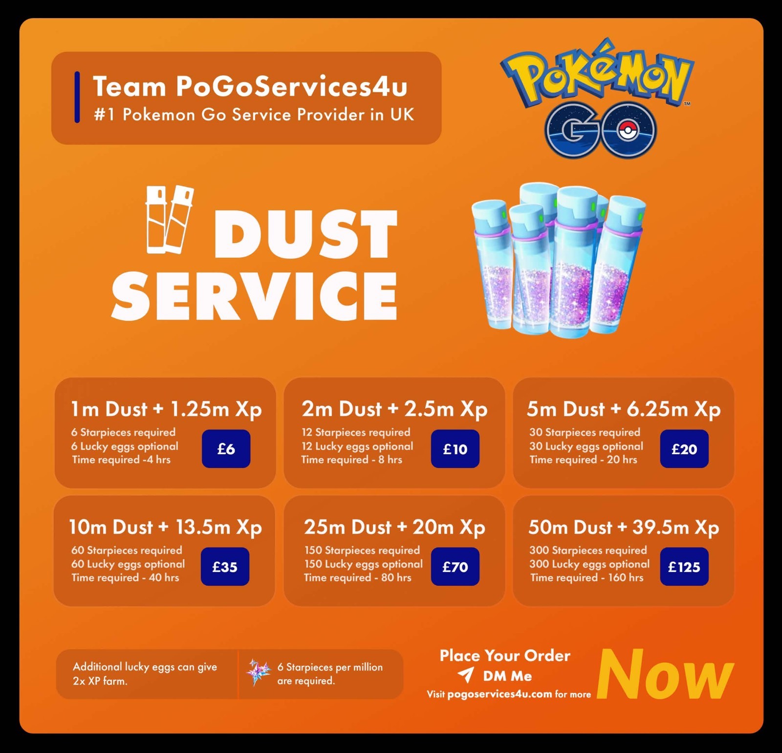 Pokémon Go Stardust 1 Million/FAST/READ DESCRIPTION