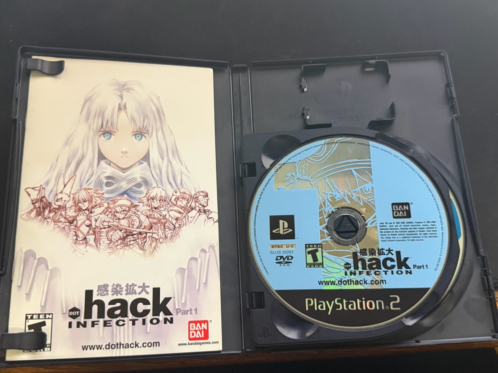 Dot .hack Part 1 2 3 Infection Mutation Outbreak PS2 DVD Anime Lot Bundle Bandai