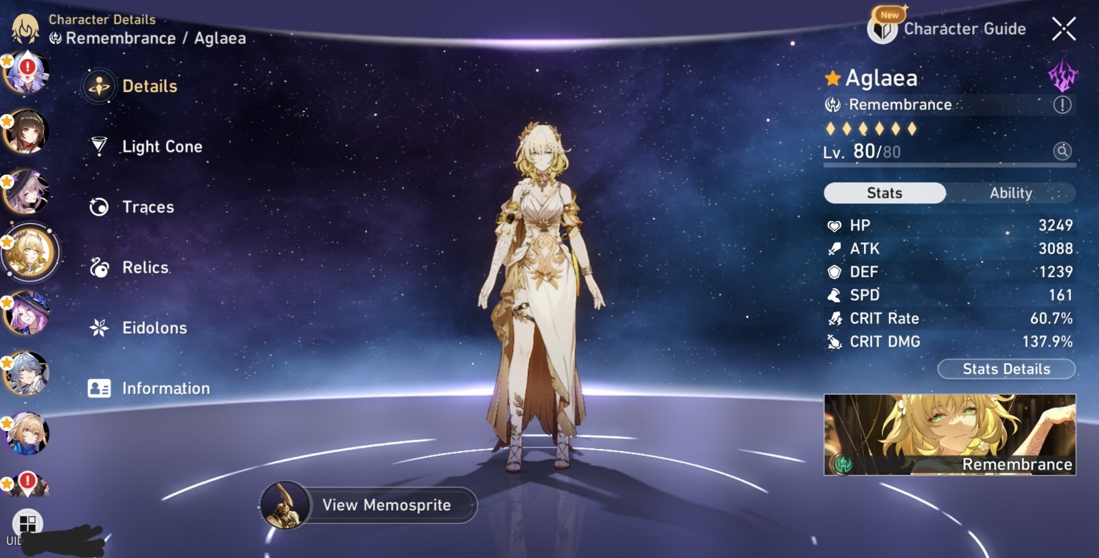 Honkai Star Rail Account NA