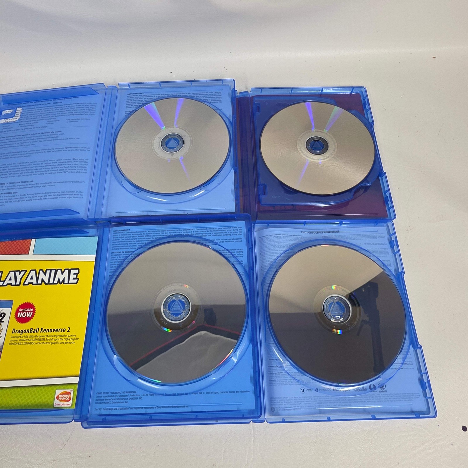 Lot Of 4 Sony PS4 Game Lot Red Dead Redemption 2 Tony Hawk 1+2 Dragon Ball Xenov