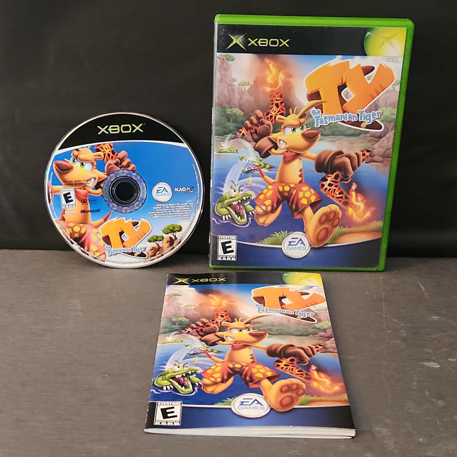 Ty The Tasmanian Tiger Microsoft Xbox Video Game CIB