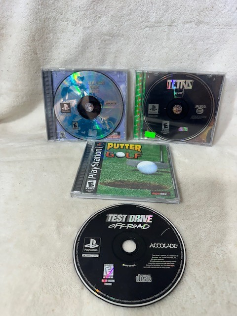 PS1 Game Lot Test Drive Off-Road TNN Hardcore 4×4 Putter Golf Disc Bundle