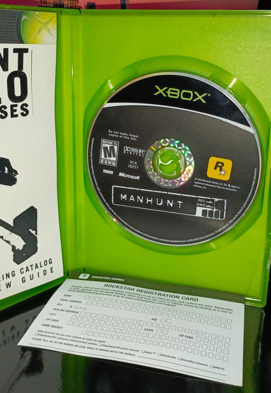 MANHUNT (Microsoft Xbox, 2004) & COLD FEAR (Xbox, 2005), discs CLEAN, ALL CIB