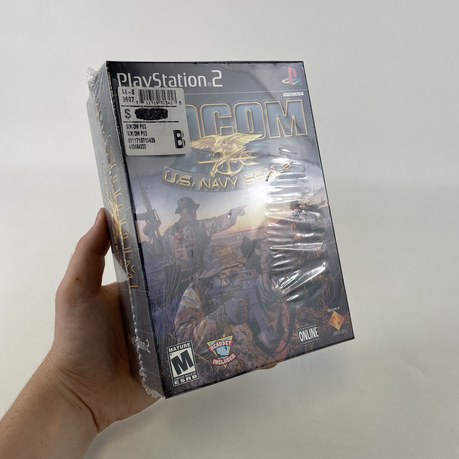 SOCOM: U.S. Navy Seals, Headset Bundle Box (PlayStation 2 PS2) BRAND NEW SEALED!