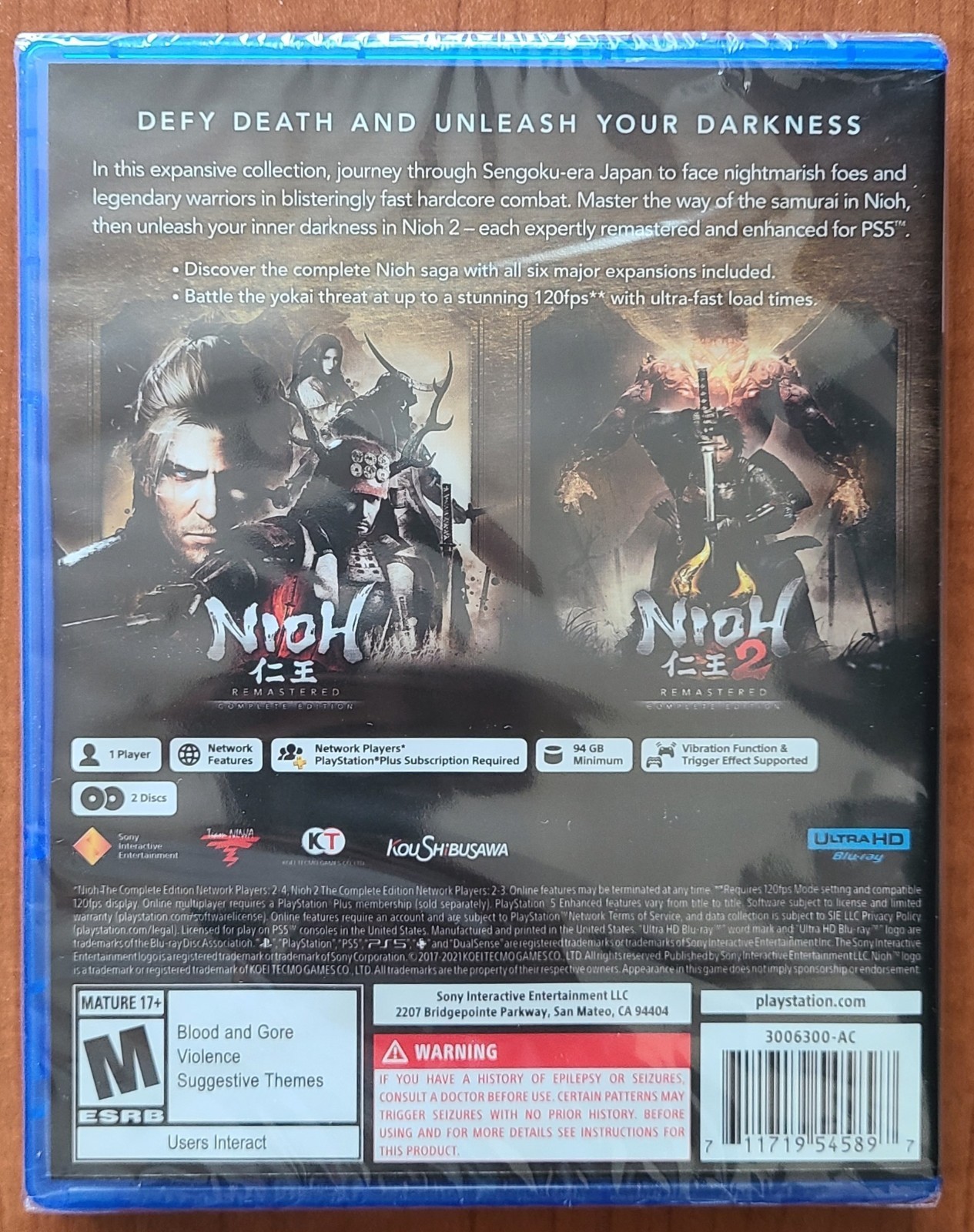 The Nioh Collection – PlayStation 5 (PS5 – NEW)
