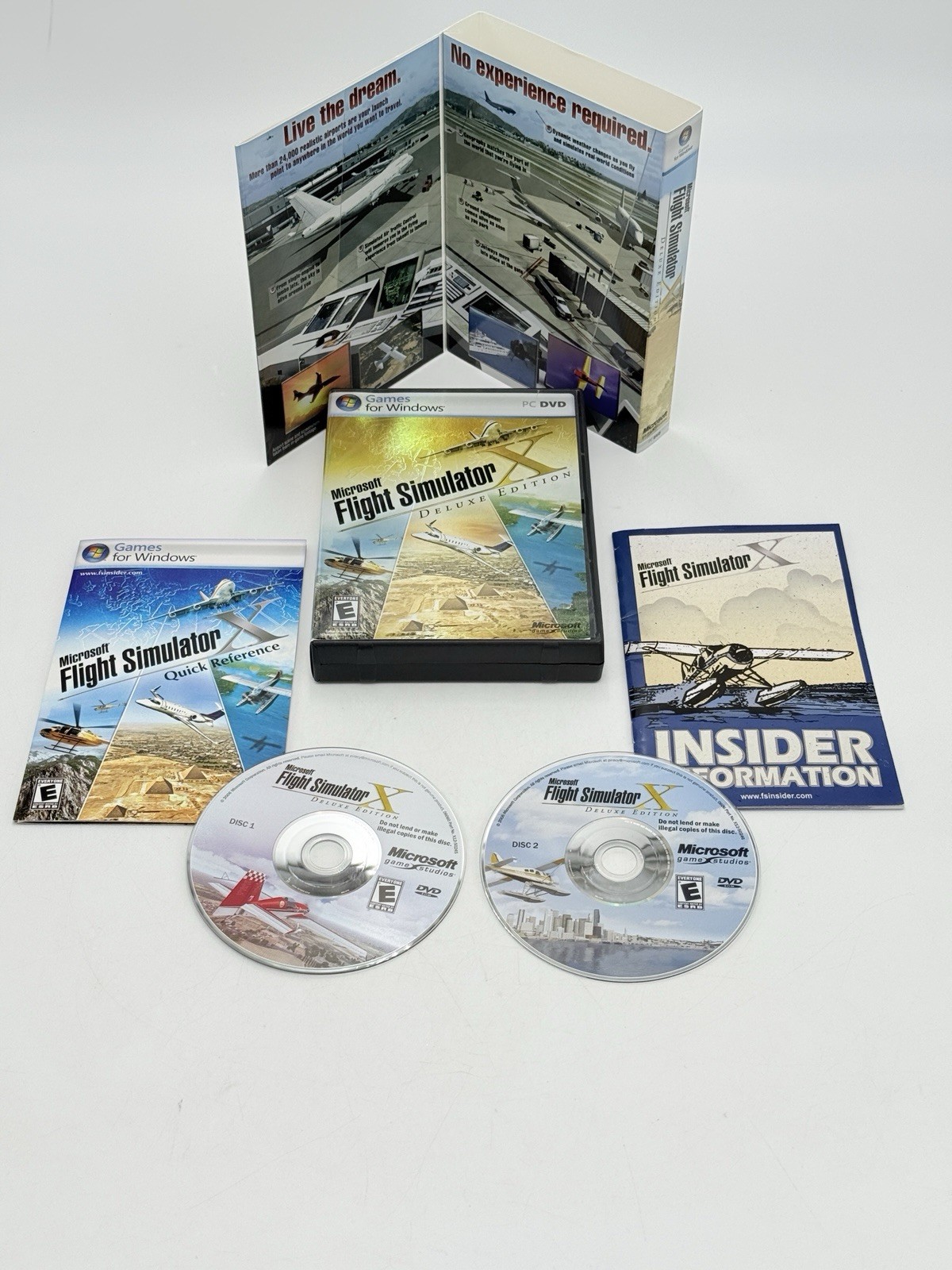 Microsoft Flight Simulator X: Deluxe Edition (PC, DVD 2006) Games For Windows