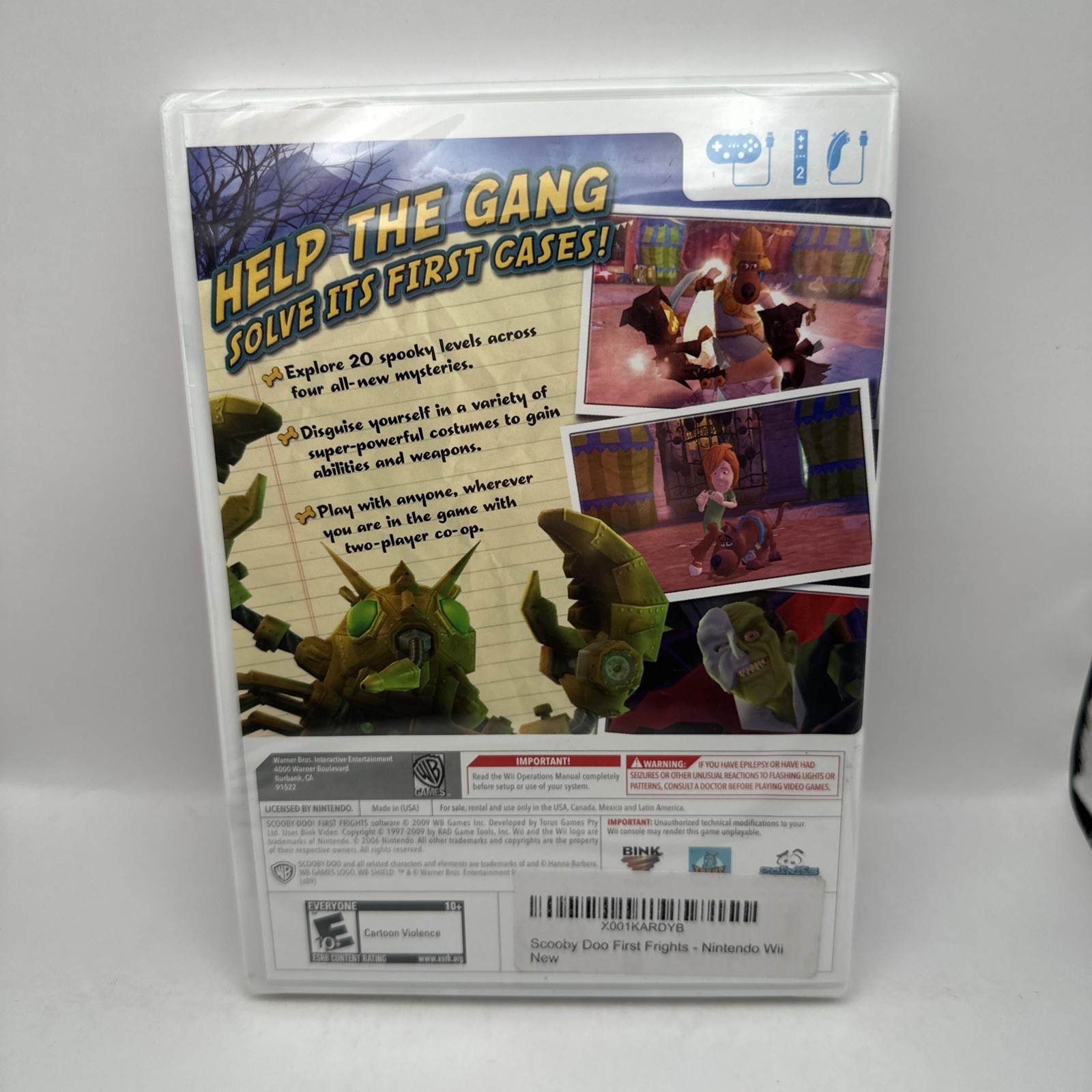 Scooby Doo! First Frights Nintendo Wii Brand New Sealed WB Games