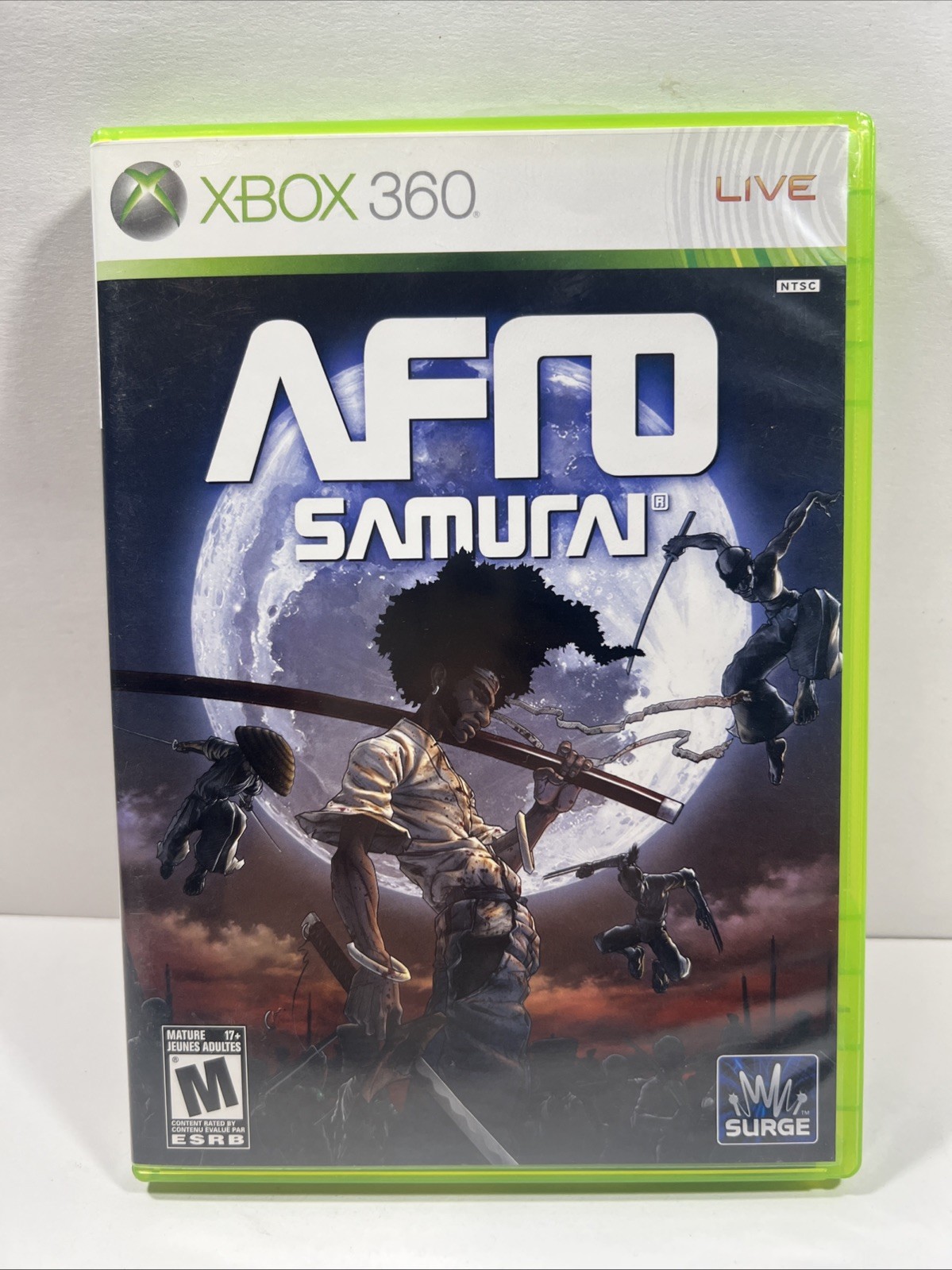 Afro Samurai (Xbox 360, 2009) With Slipcover, Complete with Manual, CIB