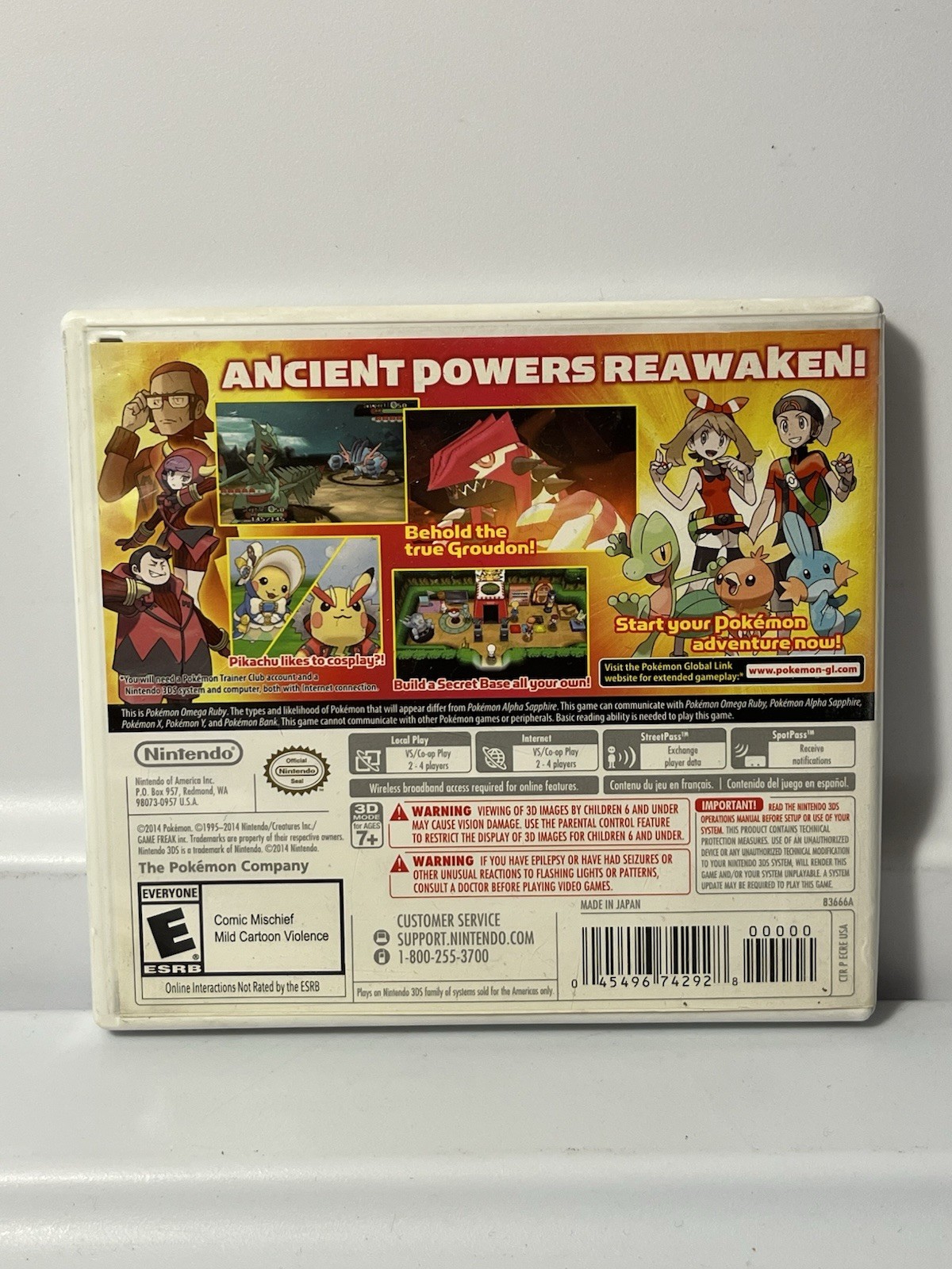 Pokemon Omega Ruby (Nintendo 3DS, 2014) Complete CIB – Tested – Authentic