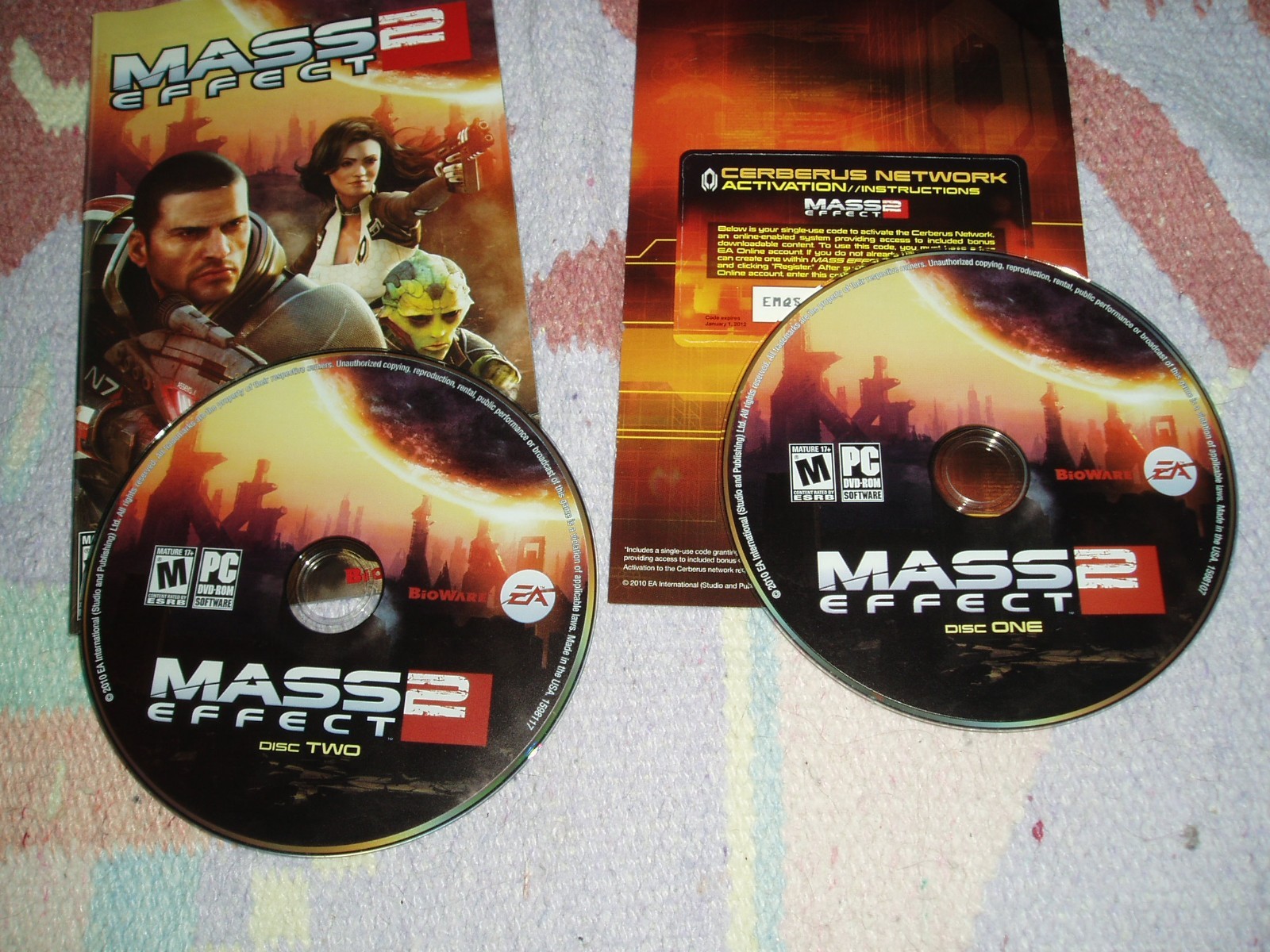 MASS EFFECT 2 PC DVD EA BIOWARE GAMES – DVD COMPATIBLE INTERNET REQUIRED