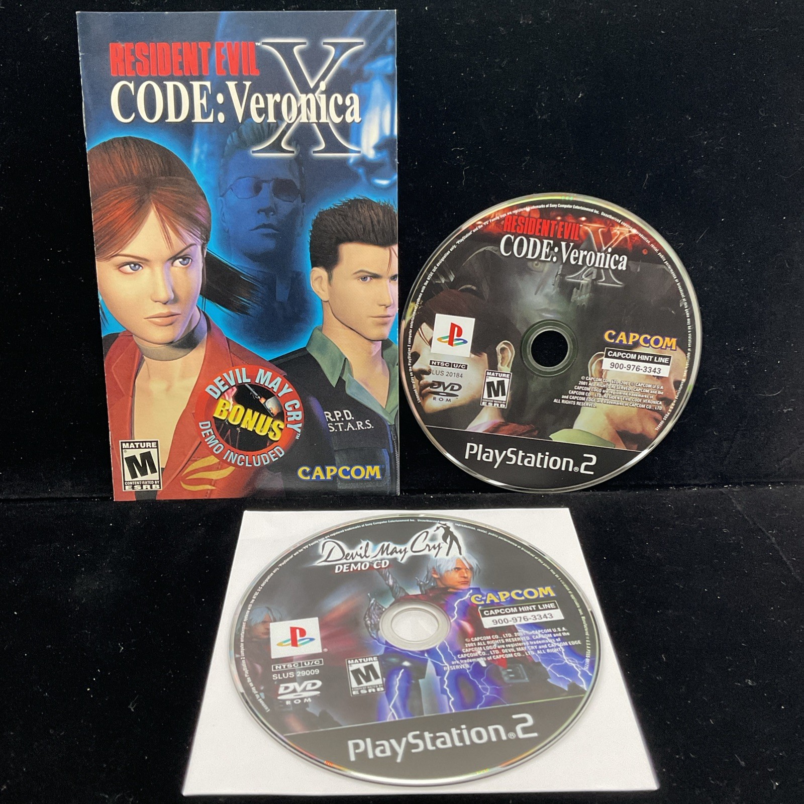 Resident Evil-Code Veronica X (PS2) Tested & CIB Clean 1 YR Warranty Refurbished