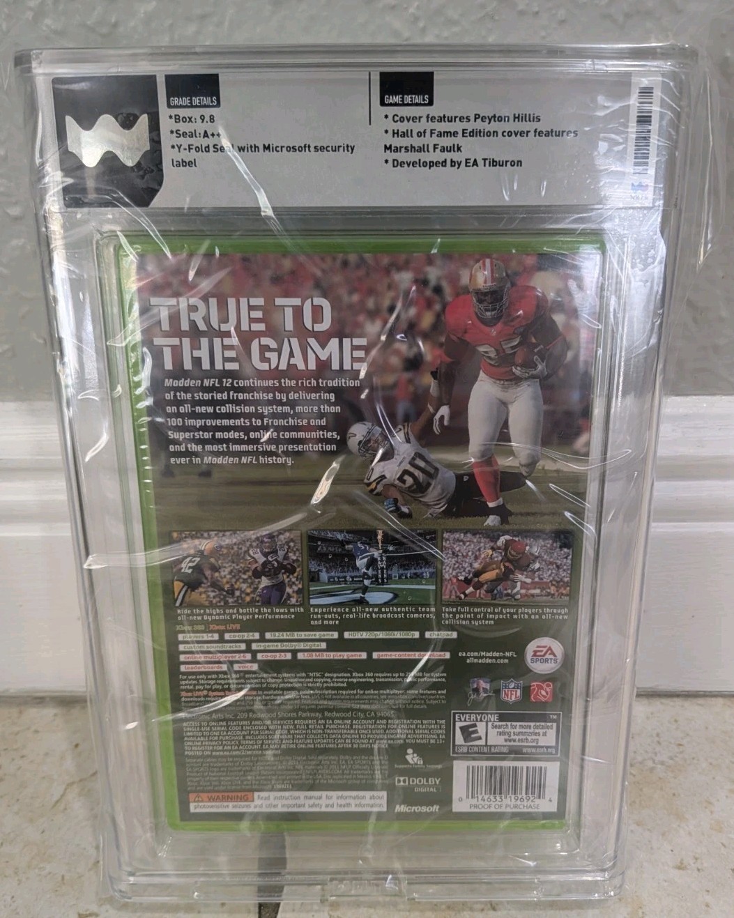 Madden NFL 12 Xbox 360 Hall Of Fame Edition New Sealed Graded WATA 9.8 A++